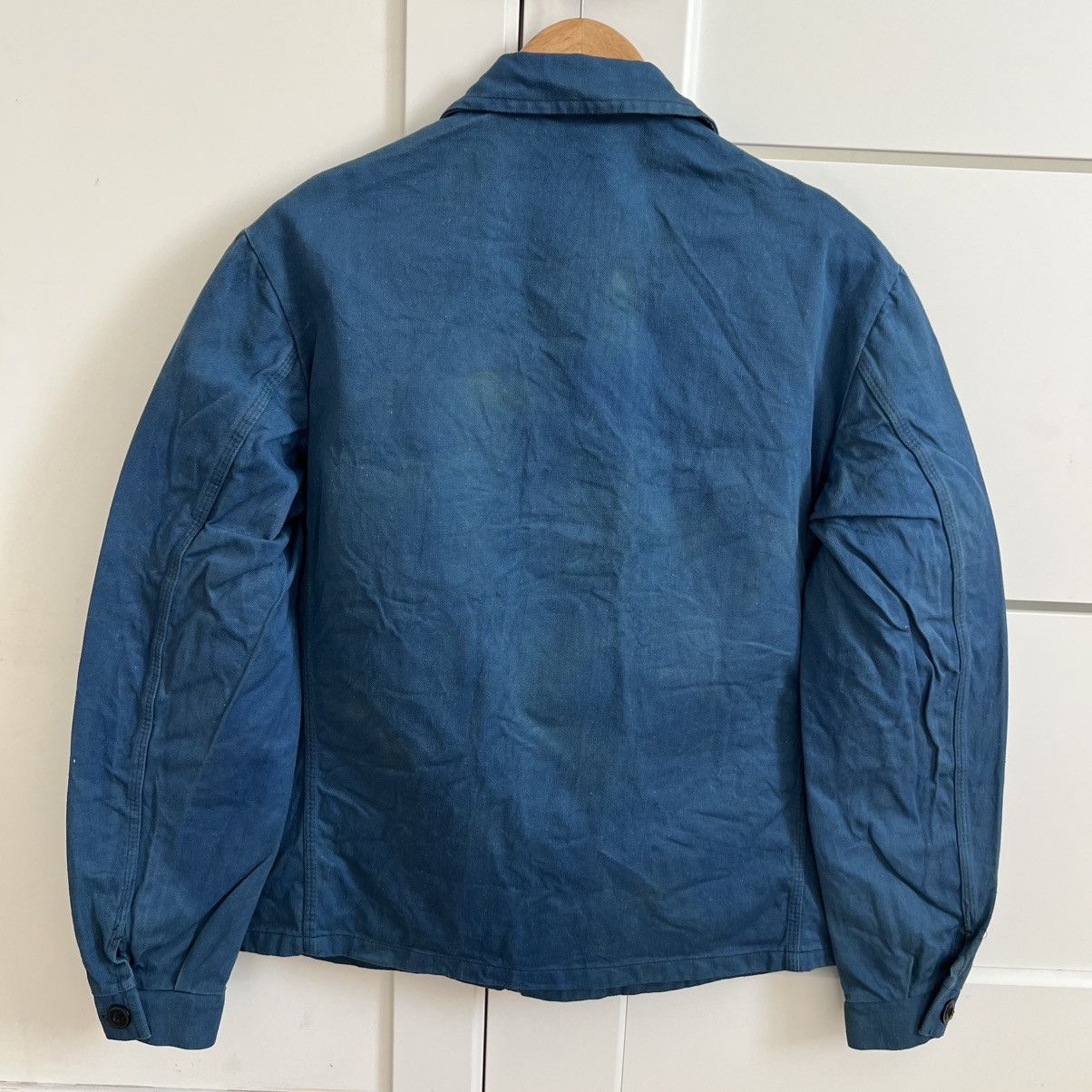 Vintage French vintage distressed overshirt works sanfor jacket Size US M / EU 48-50 / 2 - 10 Thumbnail