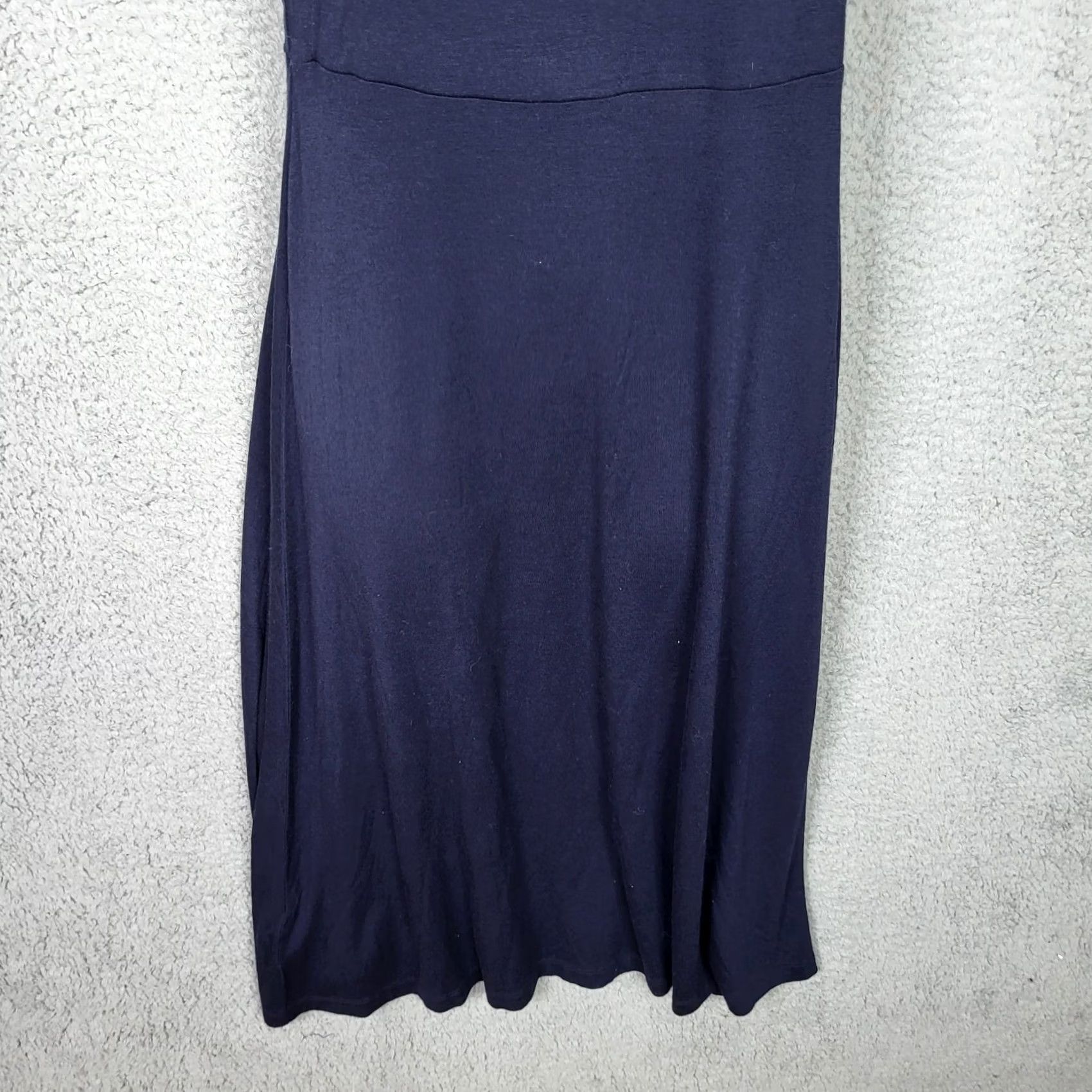 Vintage Ann Taylor Women’s navy blue One Shoulder Tie dress S NEW Size S / US 4 / IT 40 - 3 Thumbnail