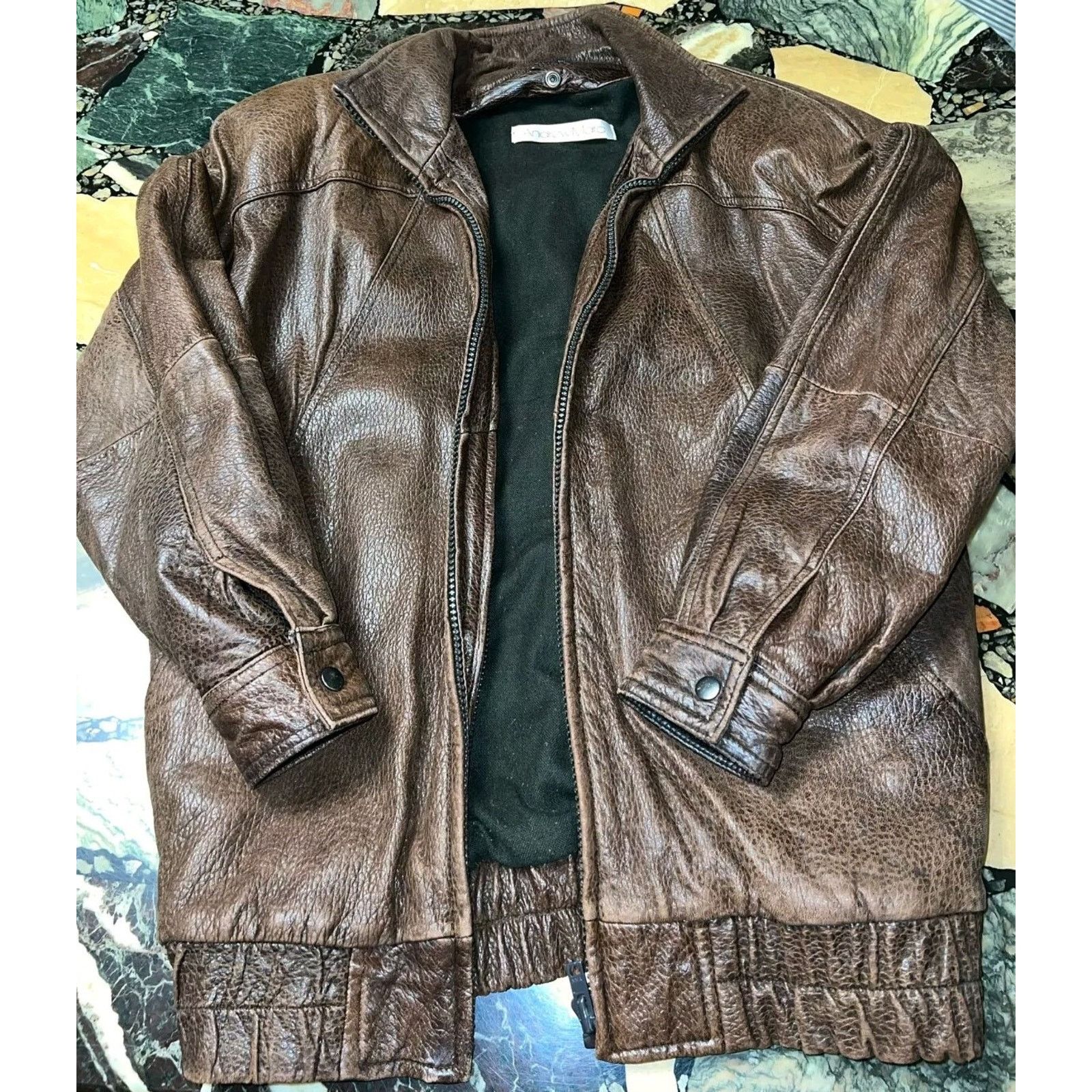 Other Andrew Maro Leather Bomber Jacket Removable Opposum Lining Size US M / EU 48-50 / 2 - 13 Thumbnail