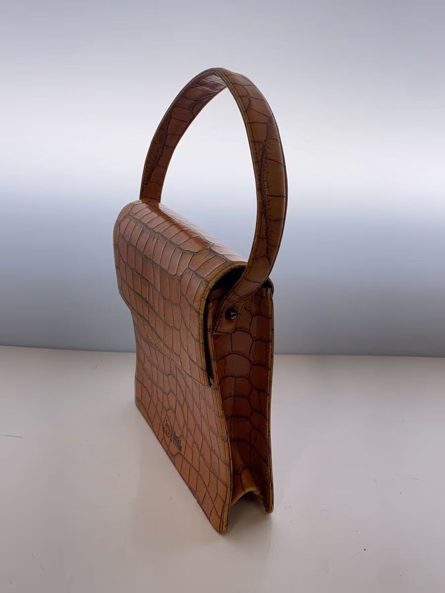 Jean Paul Gaultier Crocodile Embossed Leather Handbag Size ONE SIZE - 3 Thumbnail