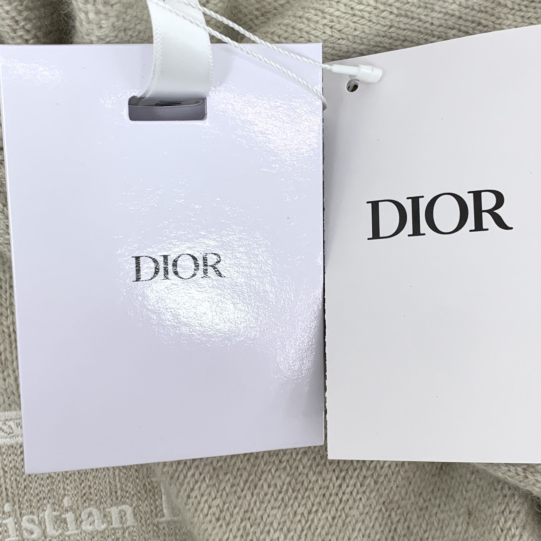 Dior Dior Logo Cashmere Hoodie Oat (M) Size US M / EU 48-50 / 2 - 9 Thumbnail