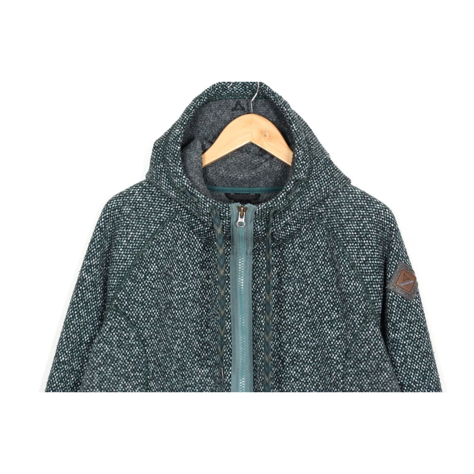 Vintage SCHOFFEL Fleece Hoody Aberdeen 2 Jacket Women XL EU 46 UK 20 MJ6281 Green Logo Zip Hooded All Seasons Casual Travel Modern Size 3XL / US 20-22 - 2 Thumbnail