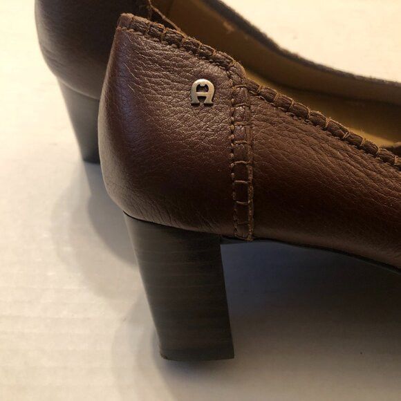 Etienne Aigner Etienne Aigner women's leather pump shoes size: 5 1/2M Size US 5.5 / IT 35.5 - 5 Thumbnail