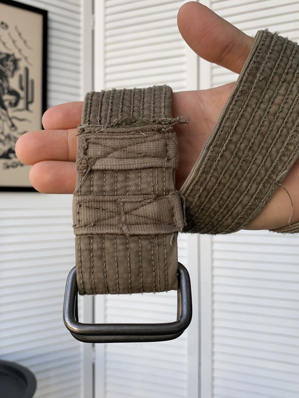 Japanese Brand Gaudi Japanese Style Knit Belt Avantgarde Grunge Y2K 90s Size ONE SIZE - 3 Thumbnail