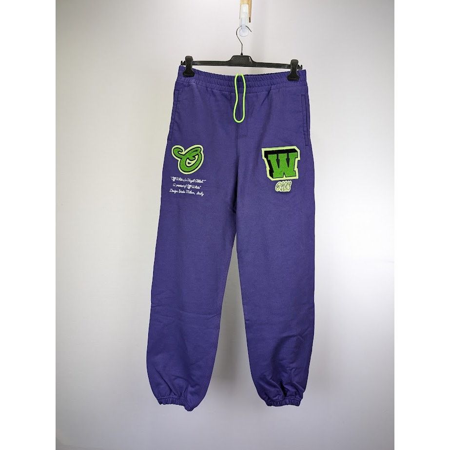 Off-White o1rshd1 Vars Hammer Slim Sweatpants & Joggers in Purple Size US 38 / EU 54 - 2 Thumbnail