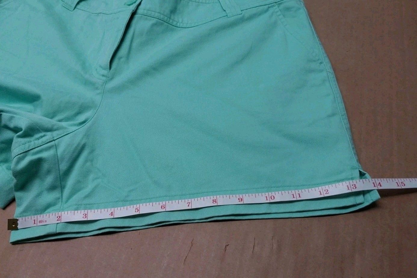 Other New York & Company Womens 12 Mint Green Shorts Khaki Casual Size 34" / US 12 / IT 48 - 8 Thumbnail
