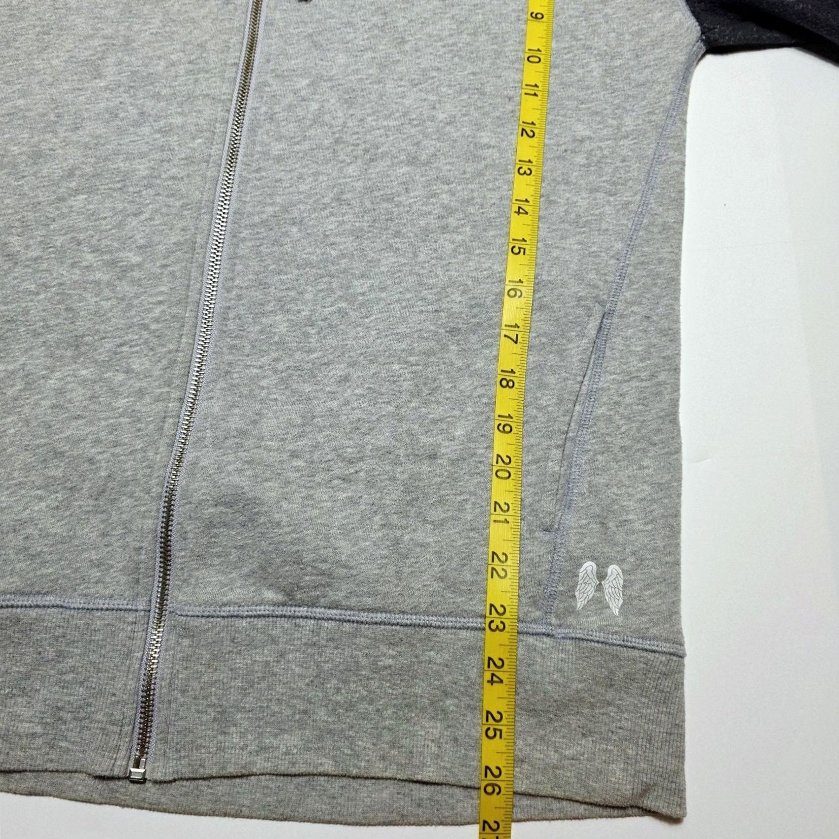 Victoria's Secret Victoria's Secret Hoodie Women Medium Full Zip Sleeve Logo Soft Solid Gray Regular Size M / US 6-8 / IT 42-44 - 6 Thumbnail