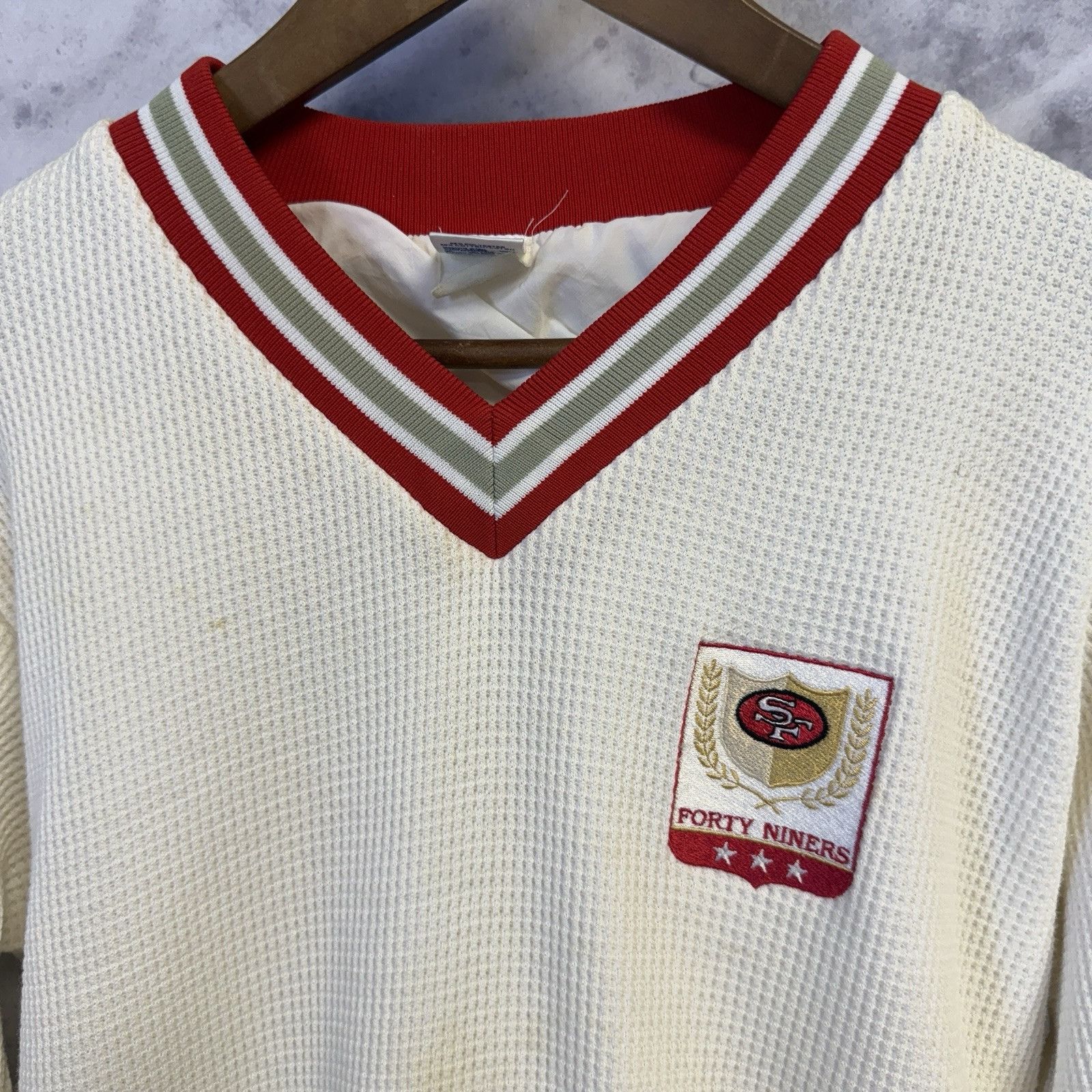 Russell Athletic Vintage 80s San Francisco 49ers Sweatshirt Mens Medium White Size US M / EU 48-50 / 2 - 3 Thumbnail