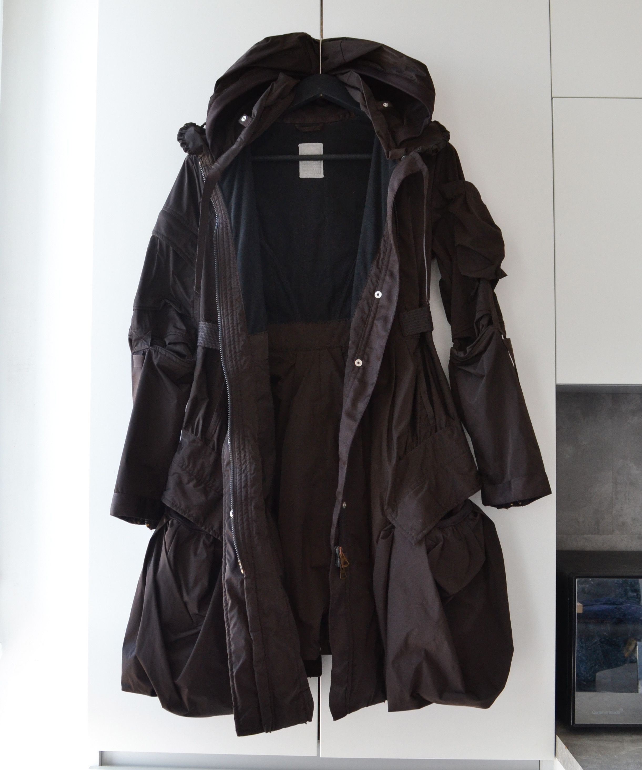 Marithe Francois Girbaud Jacket Parka Coat Vintage Brown