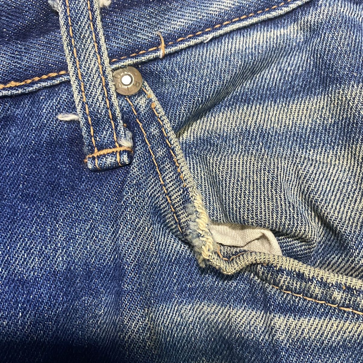 Japanese Brand × Jean × Vintage Vintage Bison Distressed Denim Pants Size US 31 - 13 Thumbnail