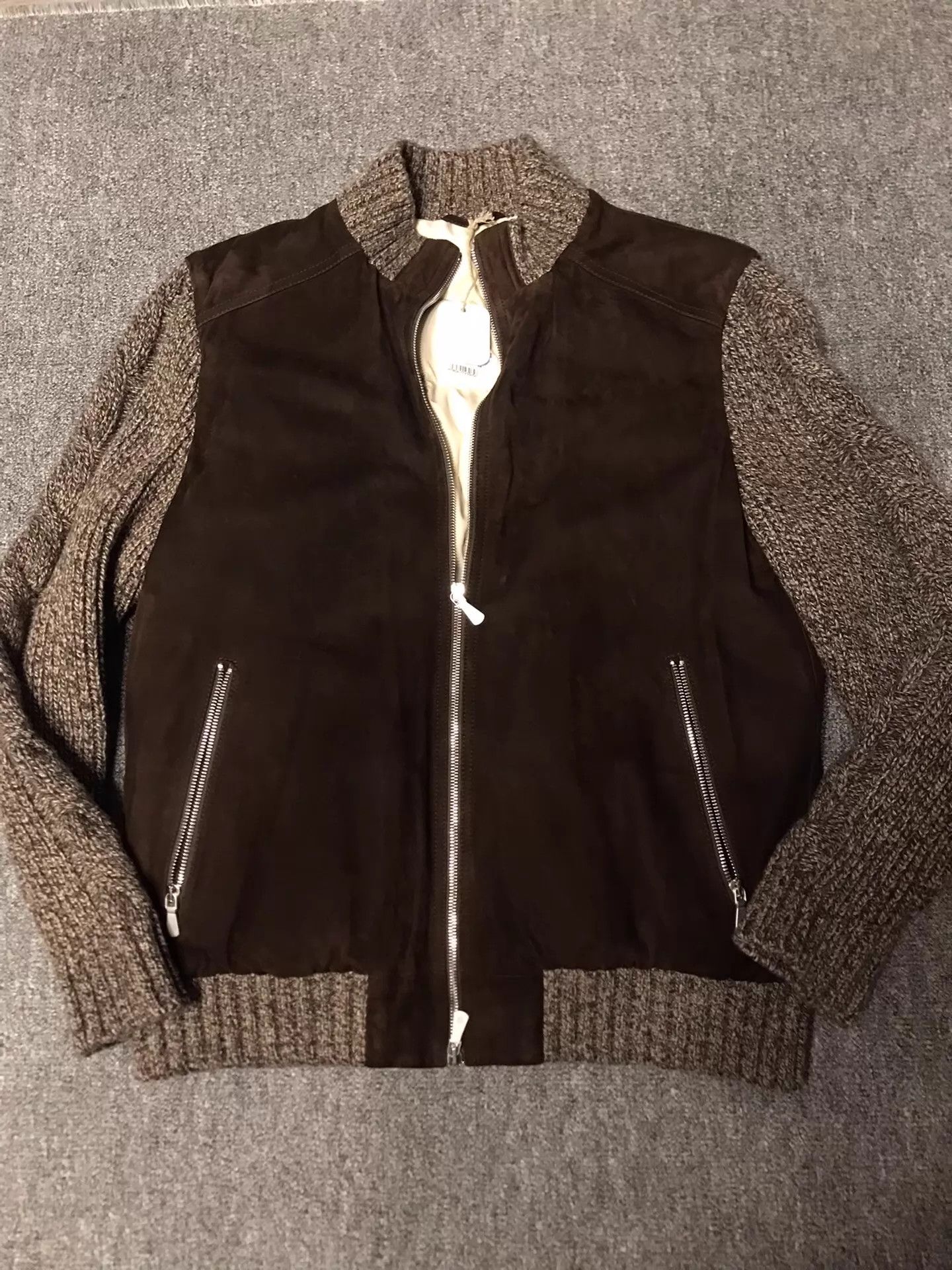 Eleventy Eleventy Sheepskin-Wool-Cashmere Down 54 Deep Brown Size US L / EU 52-54 / 3 - 3 Thumbnail