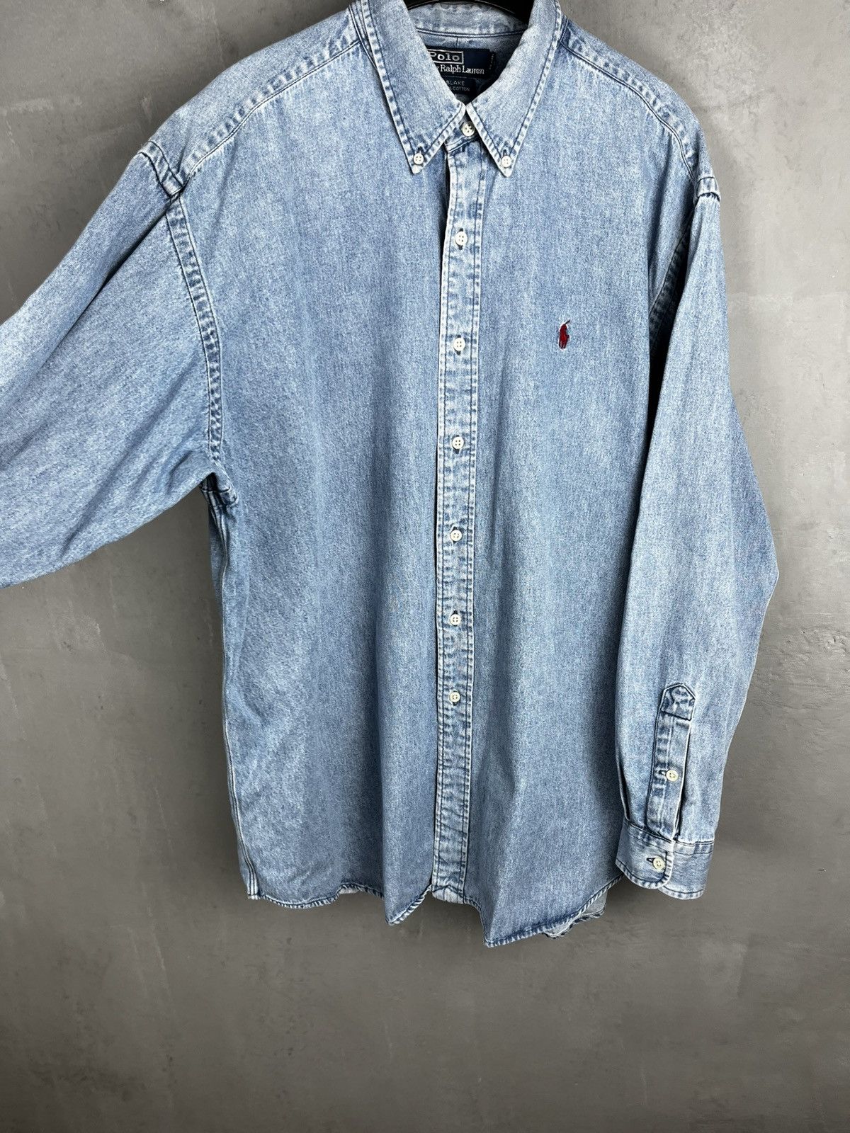 Polo Ralph Lauren Ralph Lauren button shirt denim vintage Rare ! Size US XL / EU 56 / 4 - 8 Thumbnail
