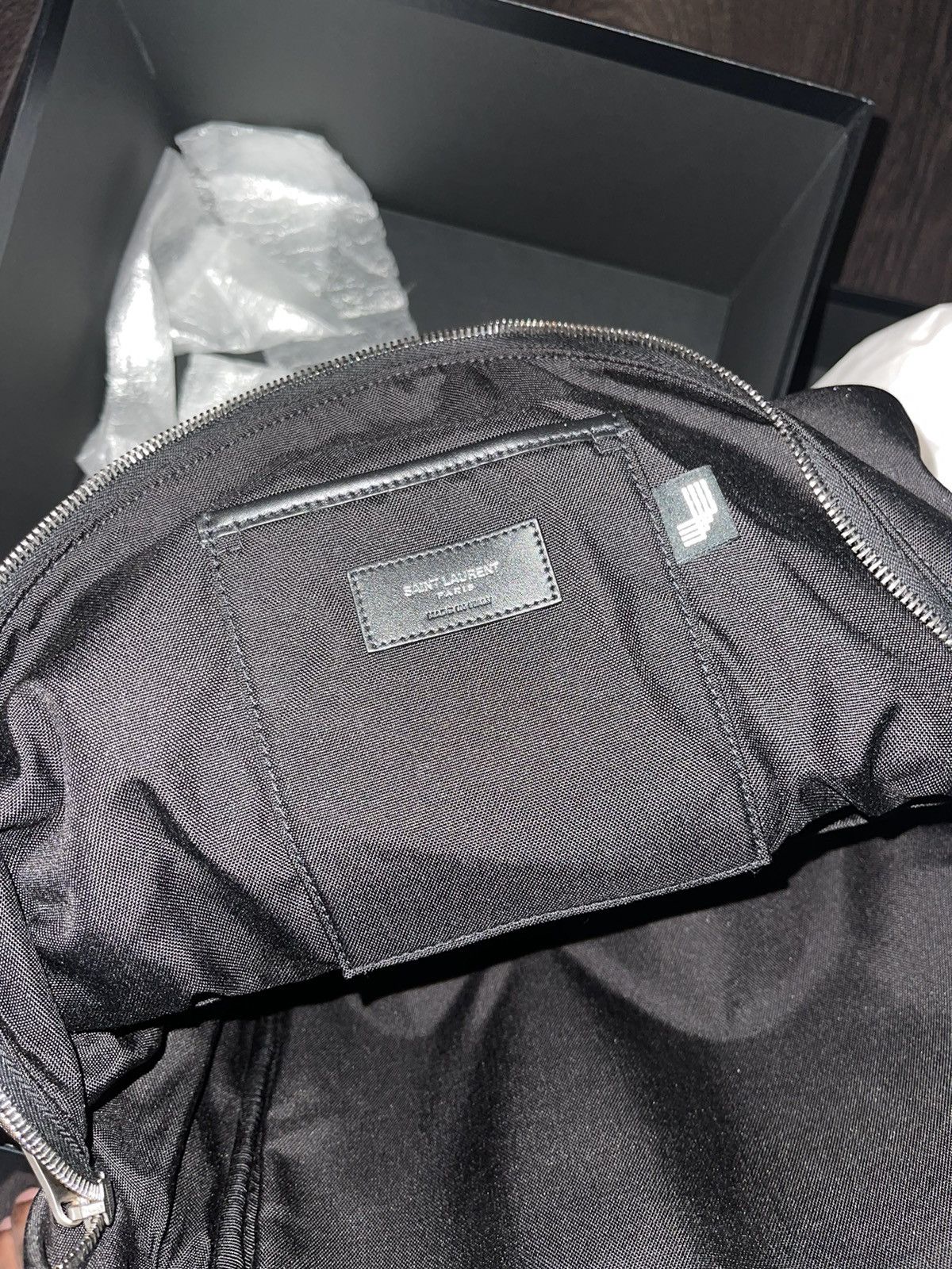 Saint Laurent Paris Saint Laurent Cit-E Jacquard Backpack Size ONE SIZE - 3 Thumbnail