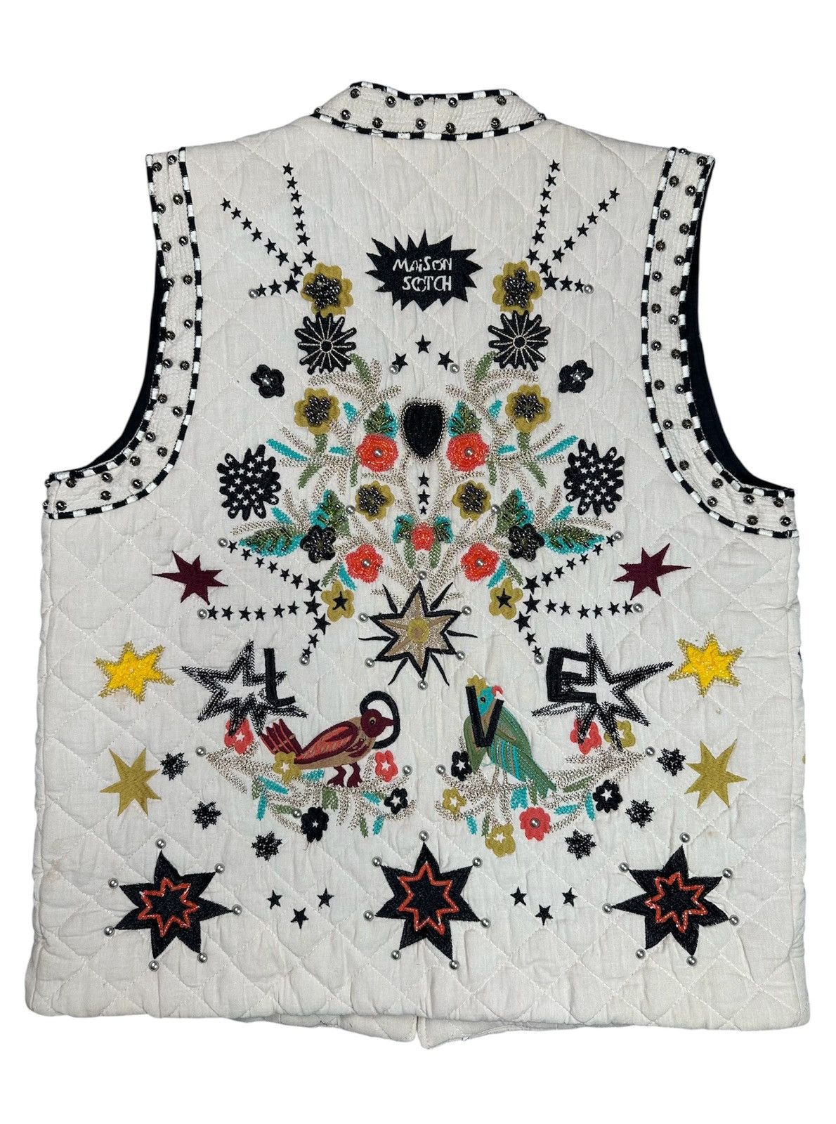 Maison Scotch 🔥sale🔥Maison Scotch x Scotch & Soda Embroidered Gilet Size L / US 10 / IT 46 - 4 Thumbnail