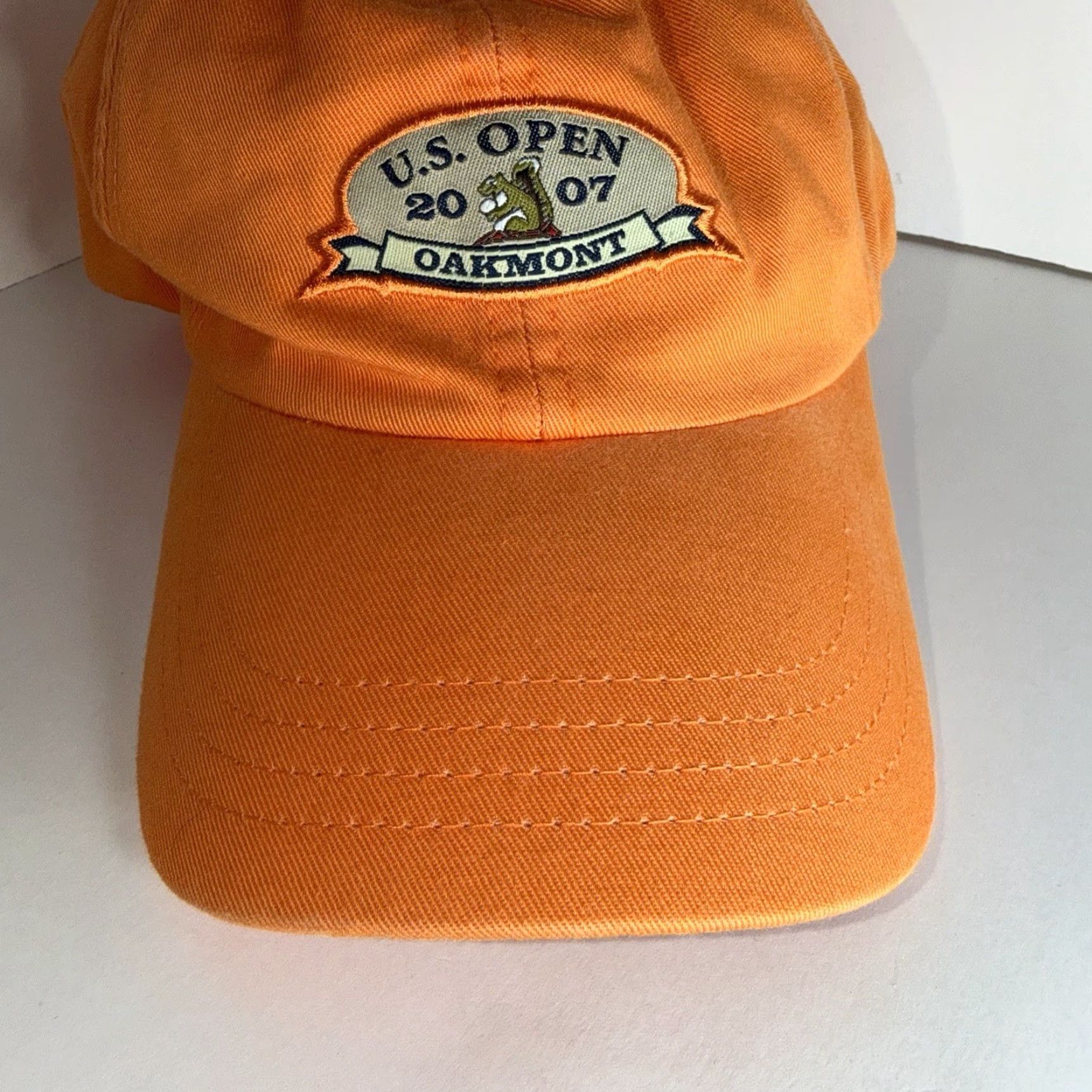 Vintage ADG Golf Hat Cap Orange 2007 US Open Oakmont Country Club Adjustable Strap Back Men One Size Size ONE SIZE - 3 Thumbnail