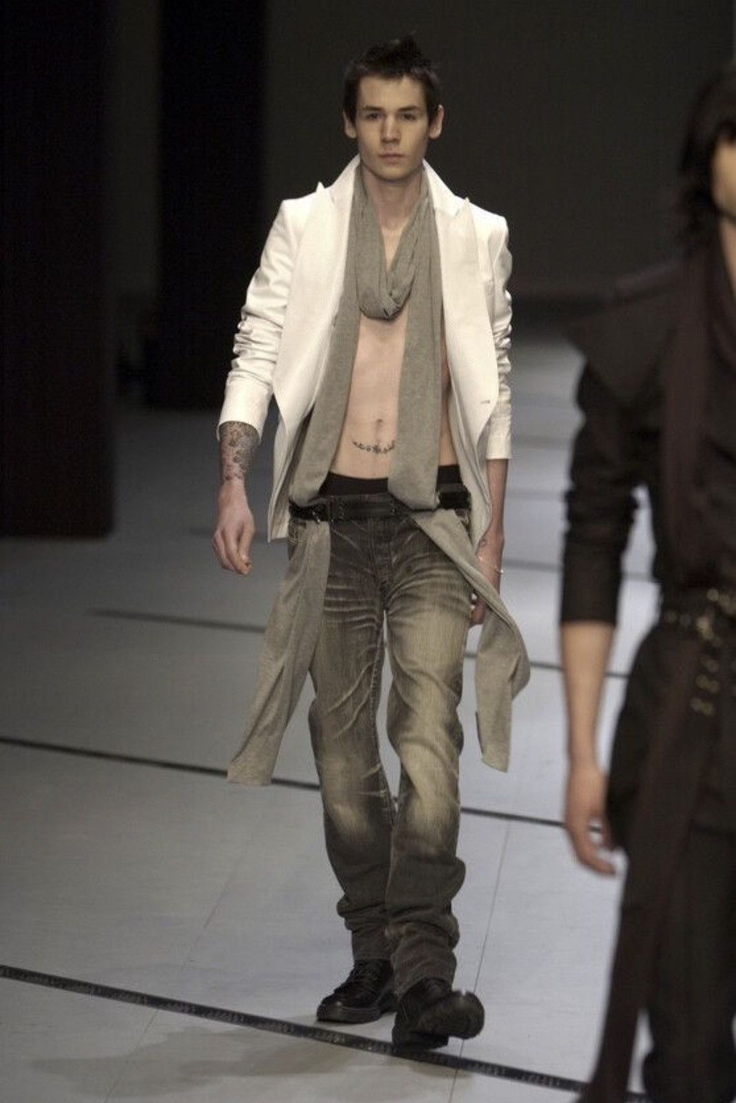 Dior Dior RUNWAY Hedi Era AW03 “Luster” Ash Clawmark MIJ Denim Size US 33 - 12 Thumbnail