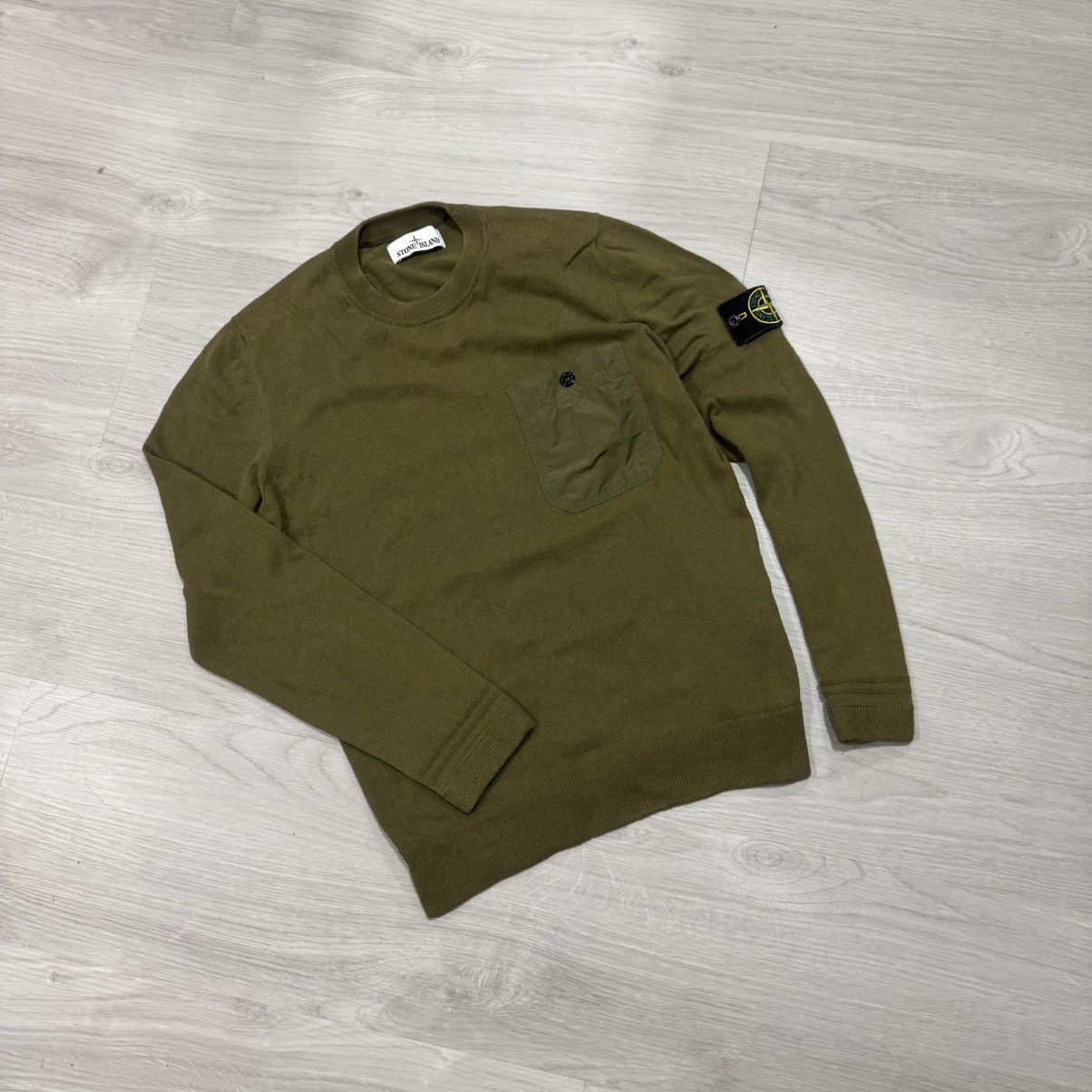 Stone Island Crewneck Sweater – Olive Green