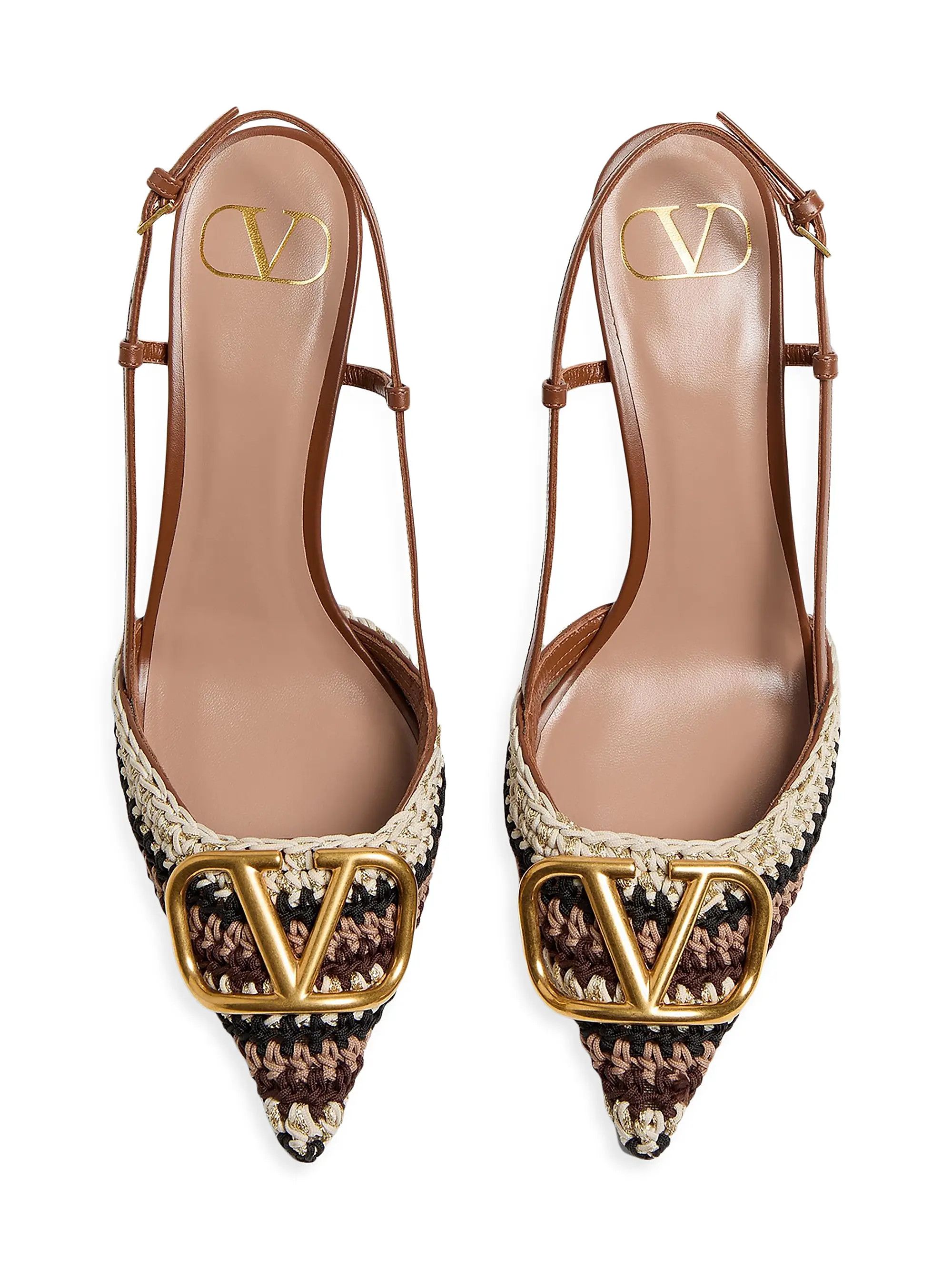 Valentino os11x0126 VLogo Signature Slingback Pumps in Multicolor Size US 7 / IT 37 - 4 Thumbnail