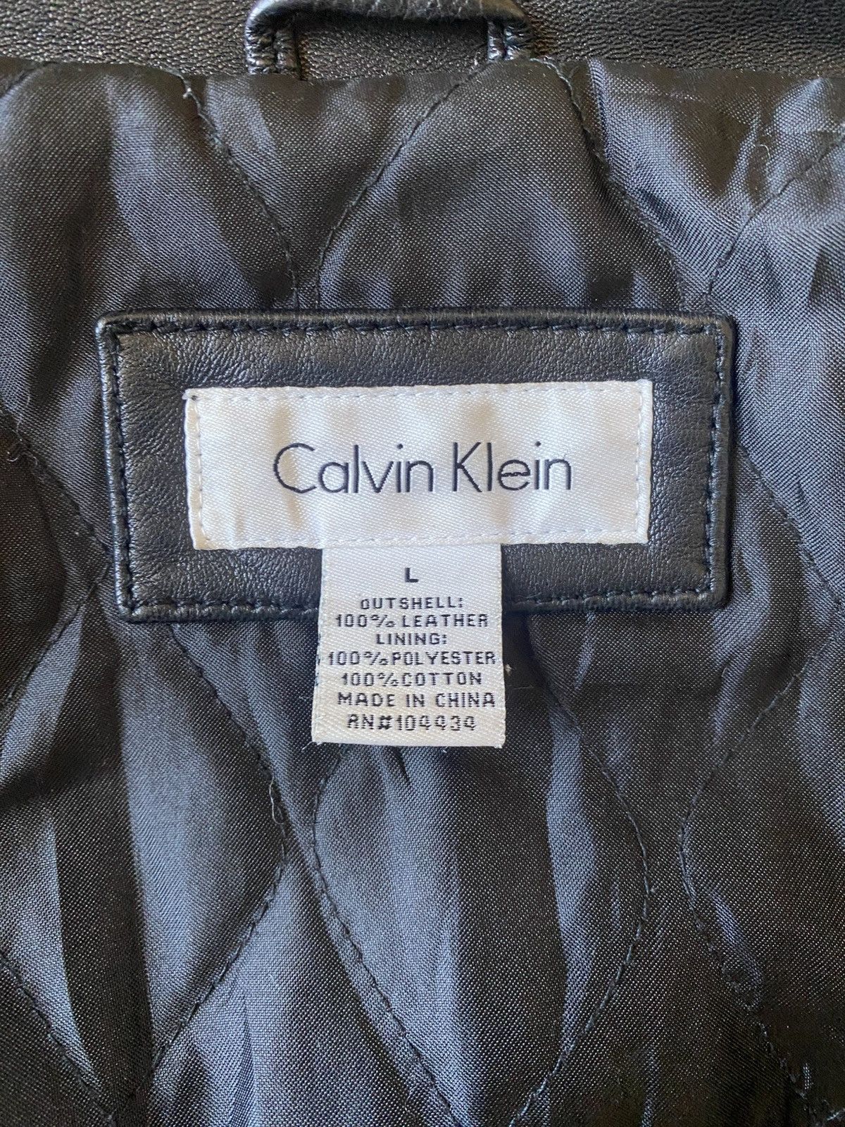Calvin Klein Clavin Klein Vintage Black Leather Jacket Mens Large Size US L / EU 52-54 / 3 - 13 Thumbnail