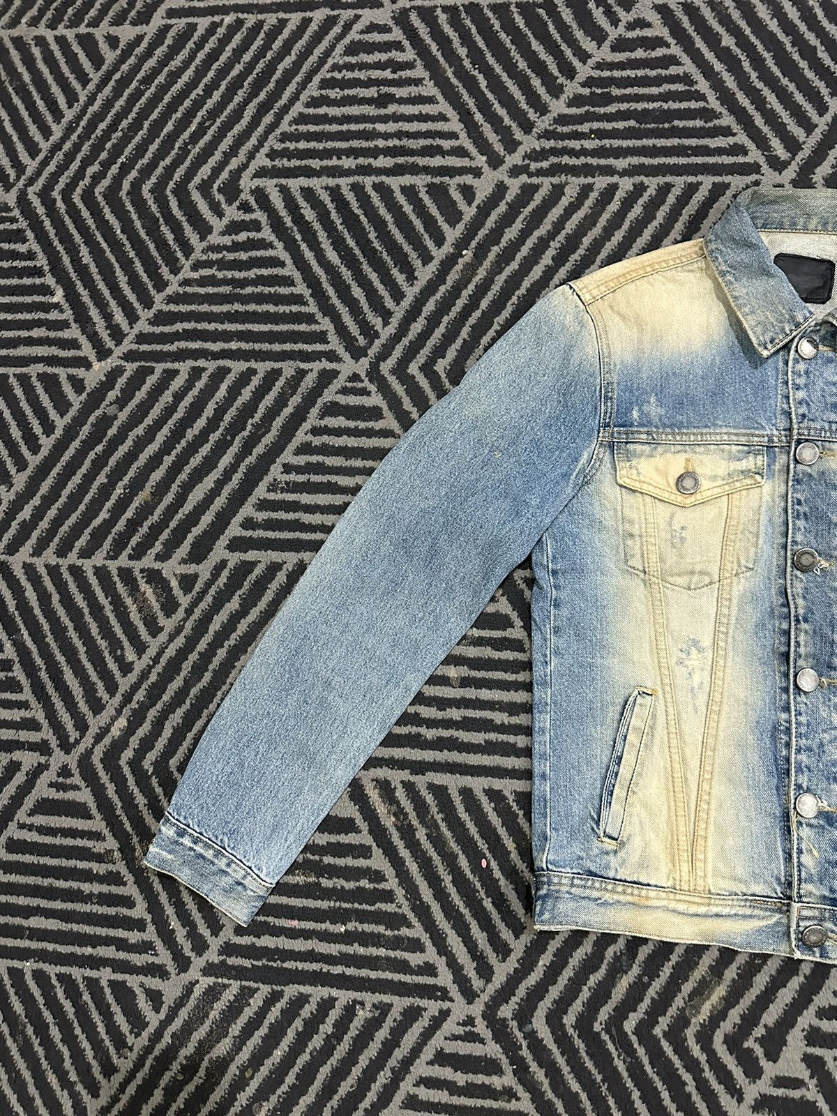 Vintage Vintage DESIGNWORK Acidwash Style Buttoned Denim Jacket Size US S / EU 44-46 / 1 - 2 Thumbnail