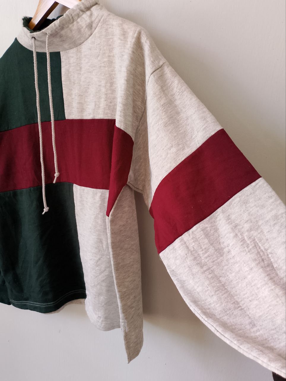 Vintage Vintage PRESTIGE GLOBAL Colour Block Rayon Sweatshirt Size US M / EU 48-50 / 2 - 6 Thumbnail