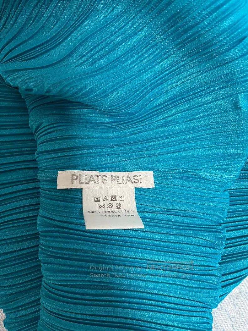 Issey Miyake Issey Miyake Blue Dress Size L / US 10 / IT 46 - 2 Thumbnail