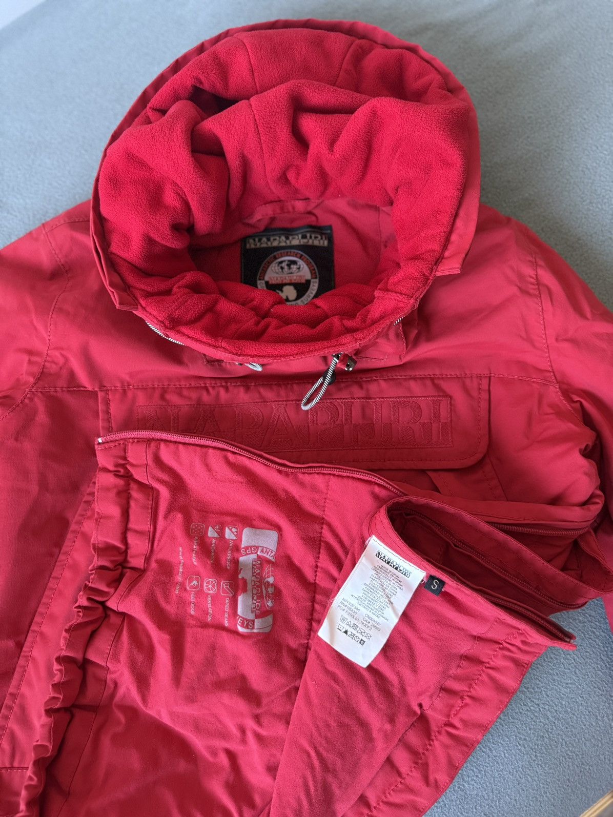 Napapijri Napapijri Skidoo Anorak Jacket (Red) Size S / US 4 / IT 40 - 3 Thumbnail
