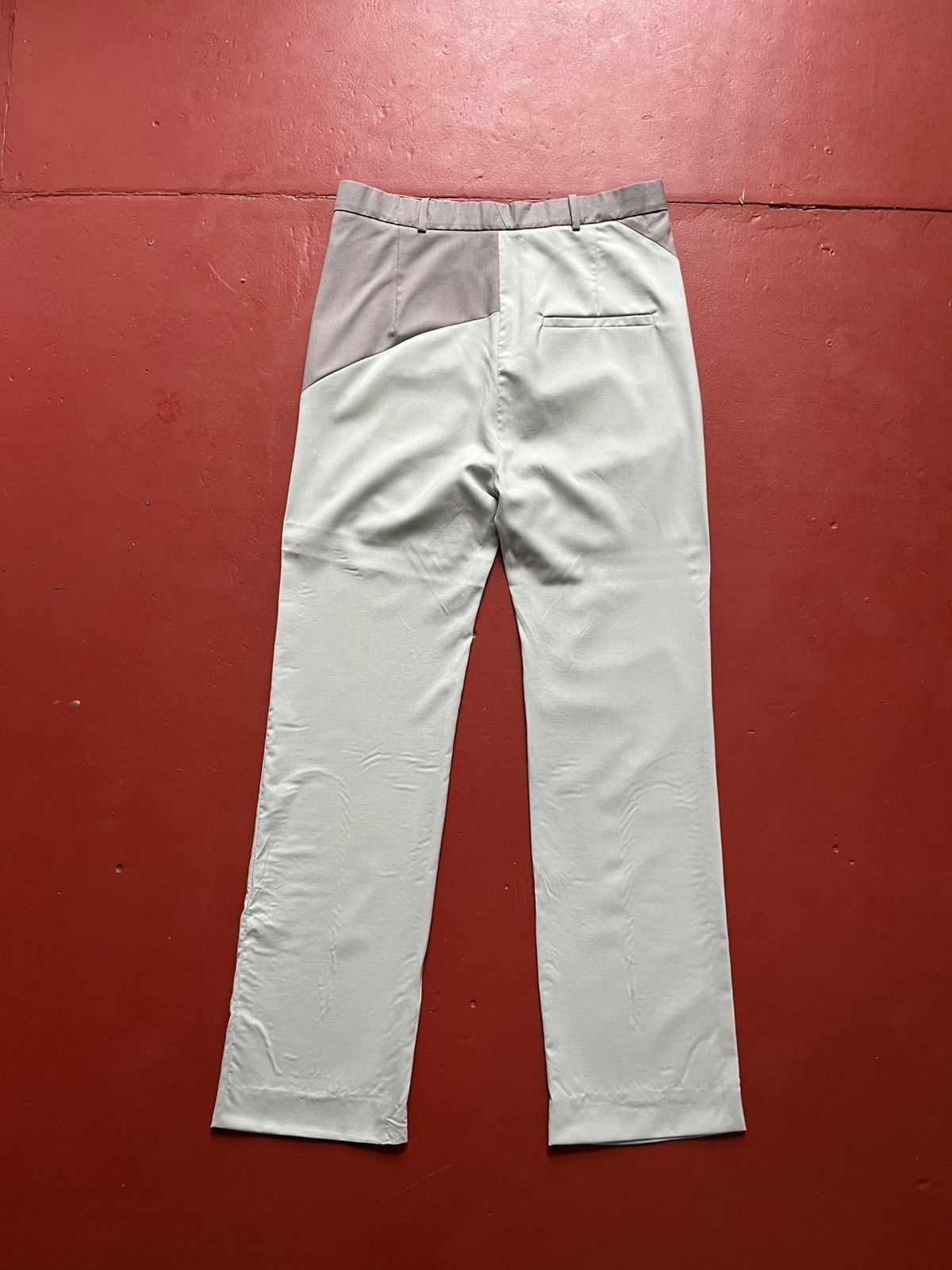 Acne Studios Acne Studios Fluid Wool Mix Patchwork StraightTrousers Pants Size 25" / US 0 / IT 36 - 7 Thumbnail