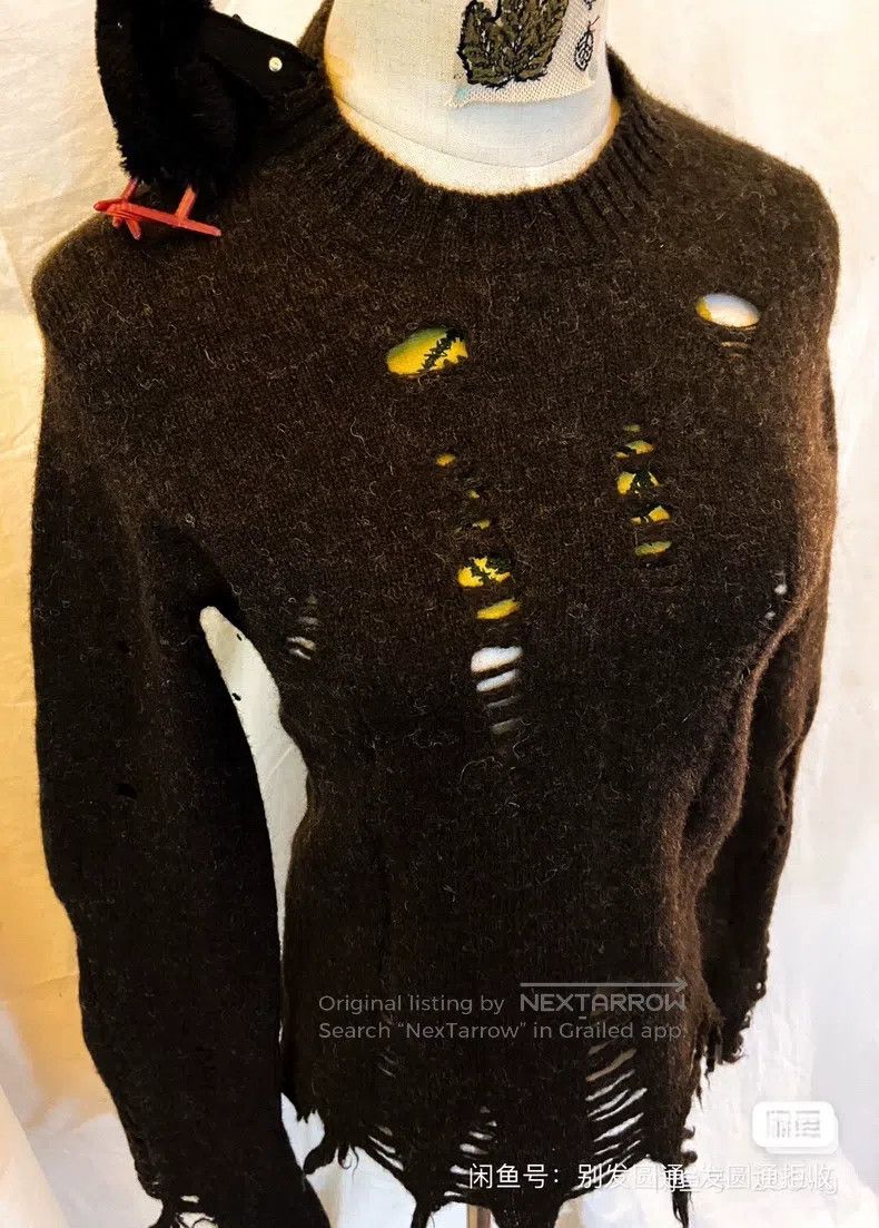 Other Junya Watanabe Ripped and Frayed Knit Top Size M / US 6-8 / IT 42-44 - 4 Thumbnail