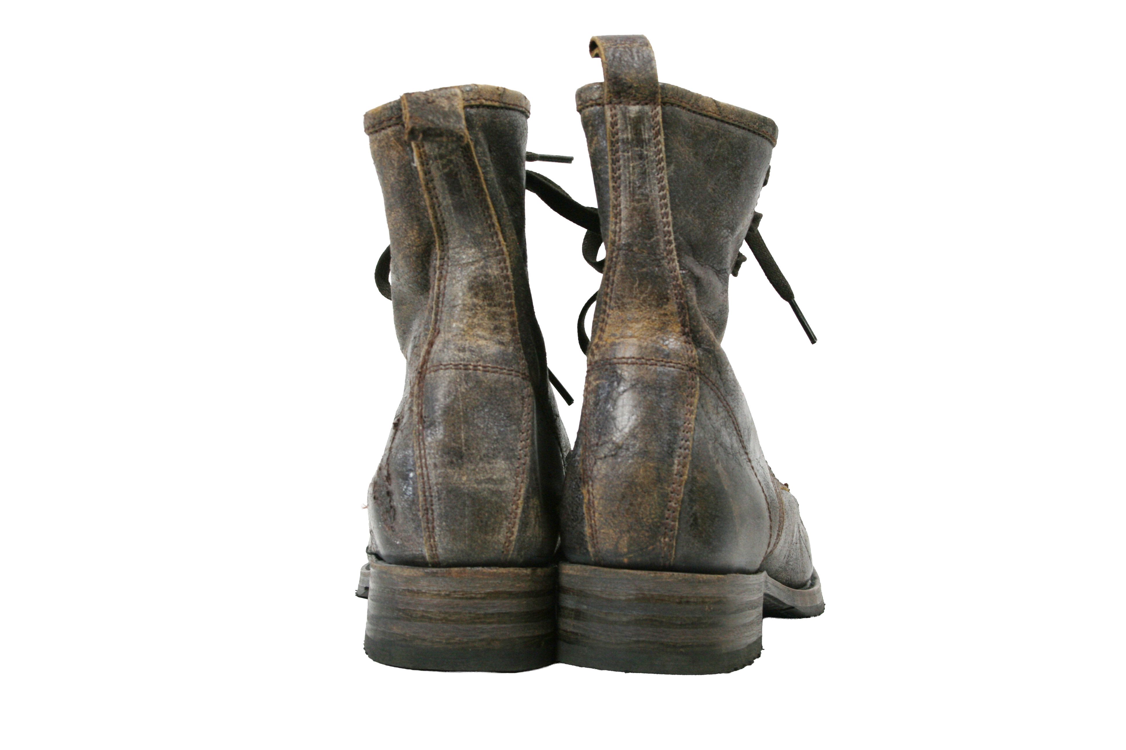 Sendra 2013 Aged Leather Combat Boots Size US 8 / EU 41 - 9 Thumbnail