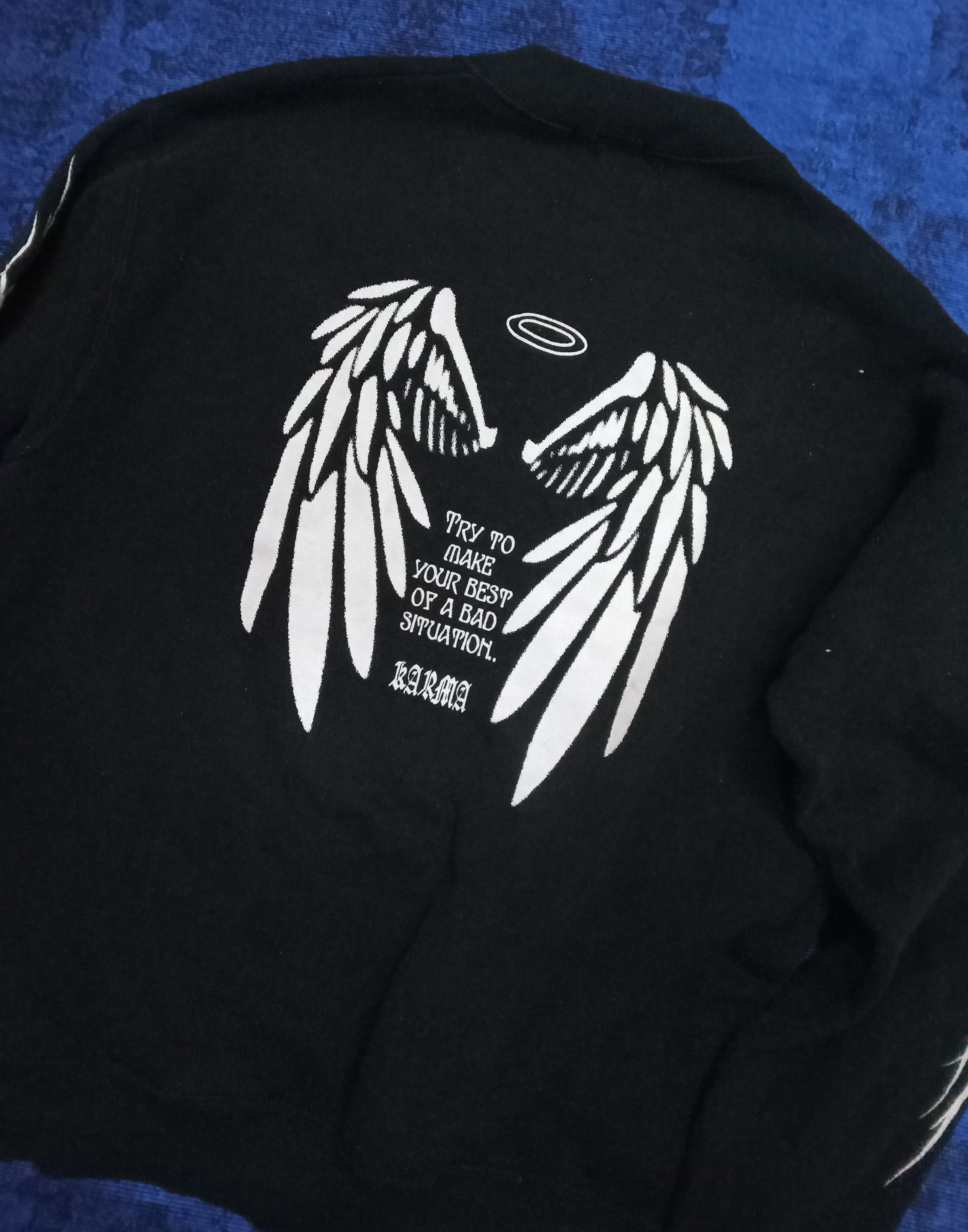 Japanese Brand Karma Sweatshirt / Sweater Size US M / EU 48-50 / 2 - 3 Thumbnail
