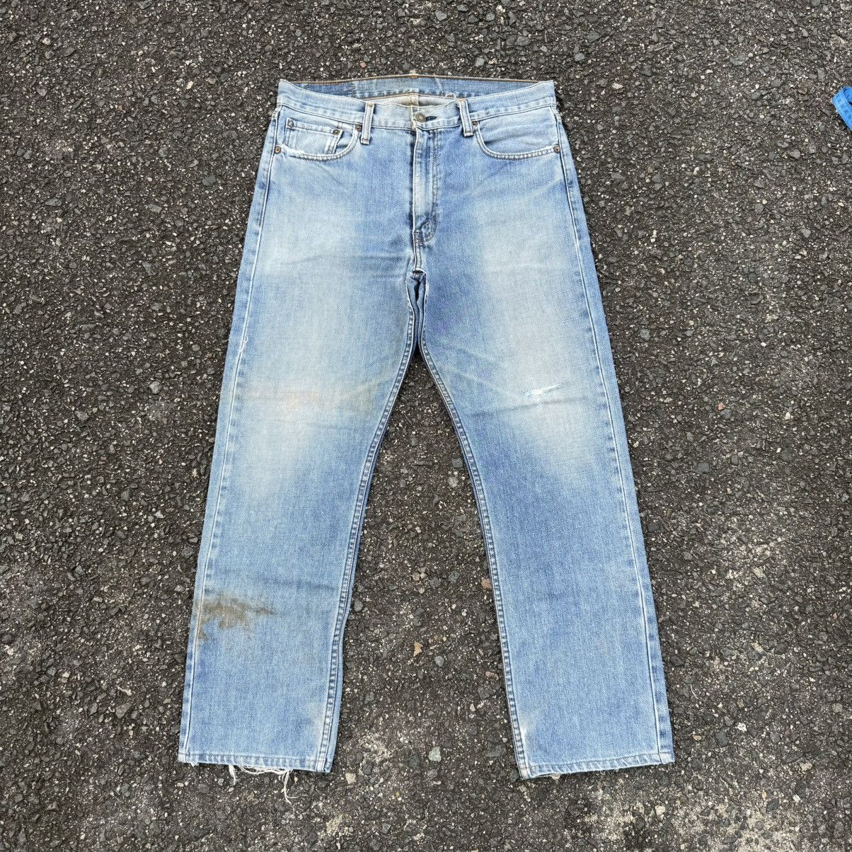 Levi's Vintage Clothing VINTAGE 97' LEVI’S 505 FADED RIPPEP JEAN DENIM PANTS Size US 34 / EU 50 - 1 Thumbnail