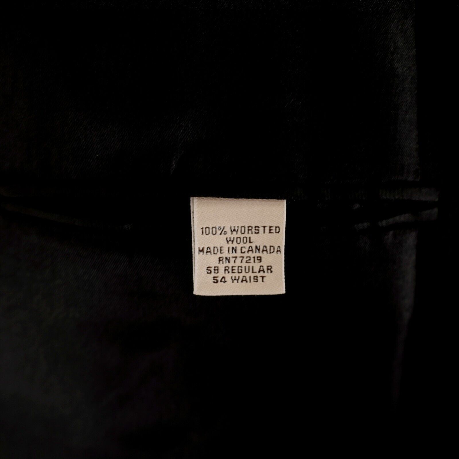 Pronto Uomo Pronto Uomo Comfort Stretch Worsted Wool Black 56L Portly 2 Size 54L - 9 Thumbnail