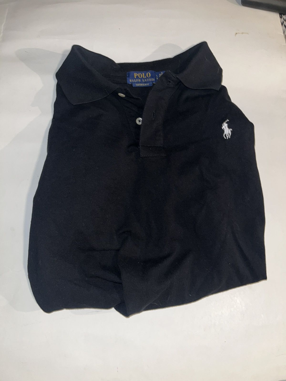 Polo Ralph Lauren Polo Ralph Lauren Black Colard shirt Size US L / EU 52-54 / 3 - 1 Thumbnail