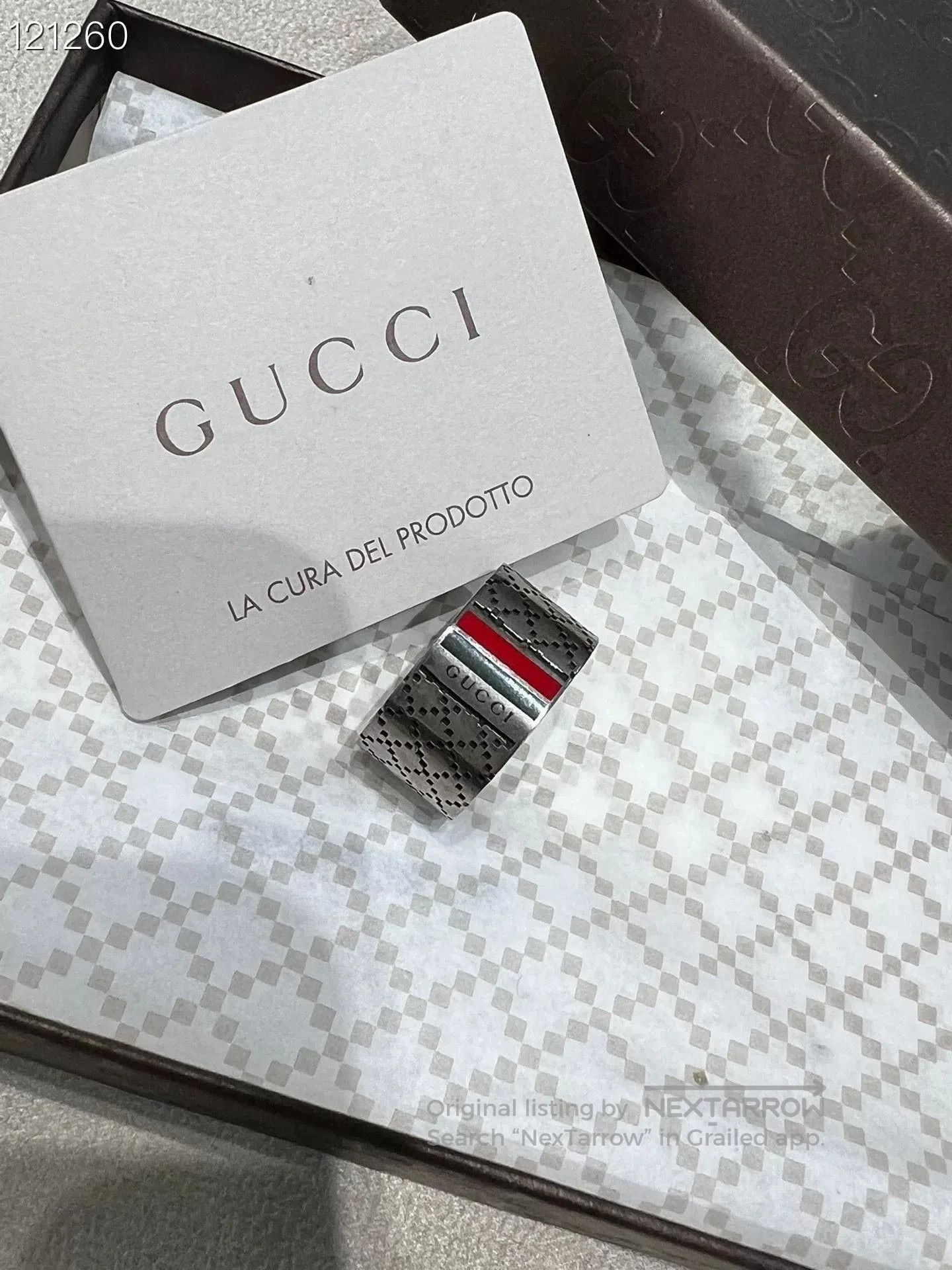 Gucci Gucci 100596v515 925 Silver Wide Ring. Size ONE SIZE - 1 Thumbnail