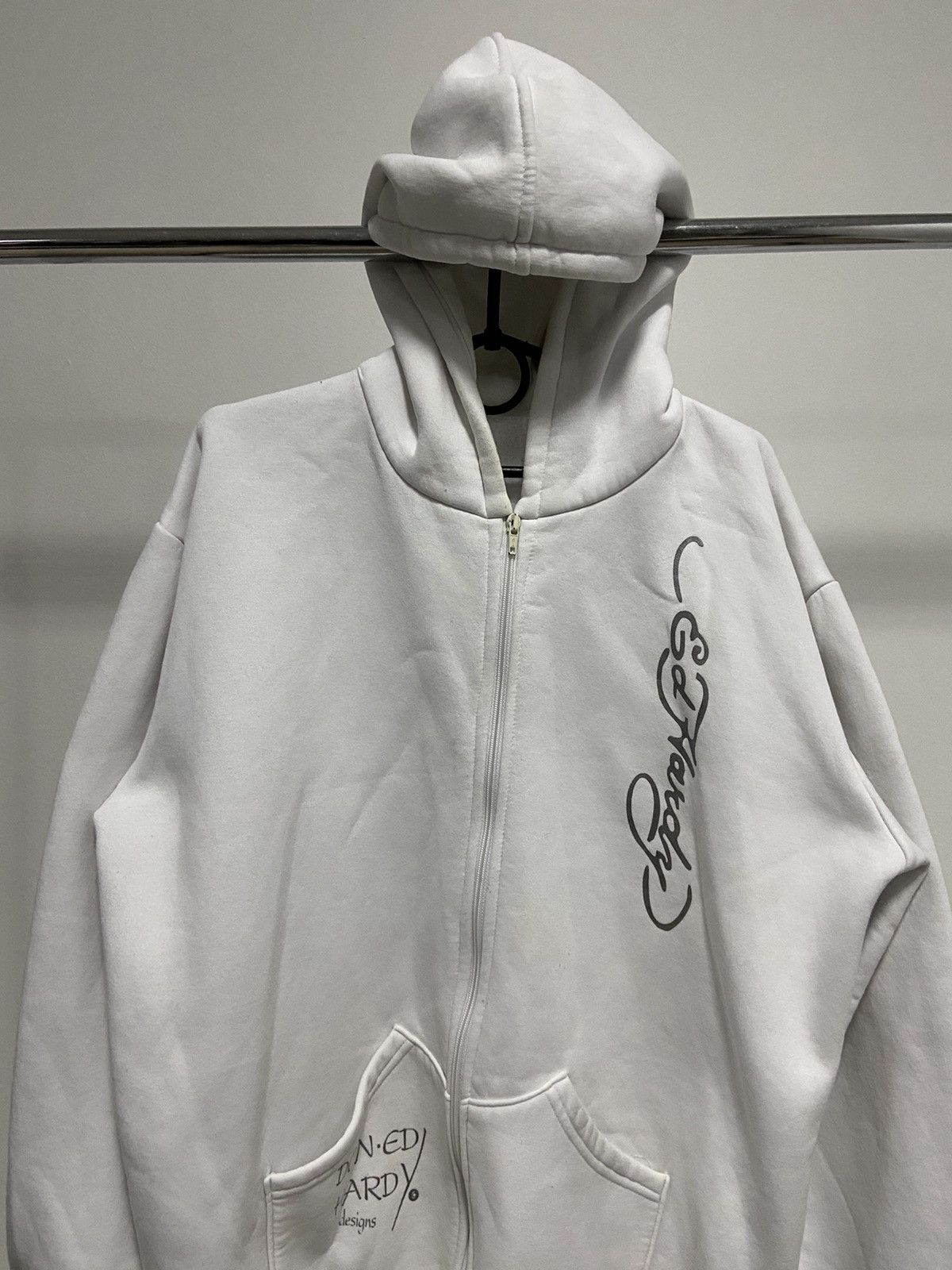 Christian Audigier × Ed Hardy × Vintage Ed hardy Vintage Hoodie Big Logo Size US XL / EU 56 / 4 - 3 Thumbnail