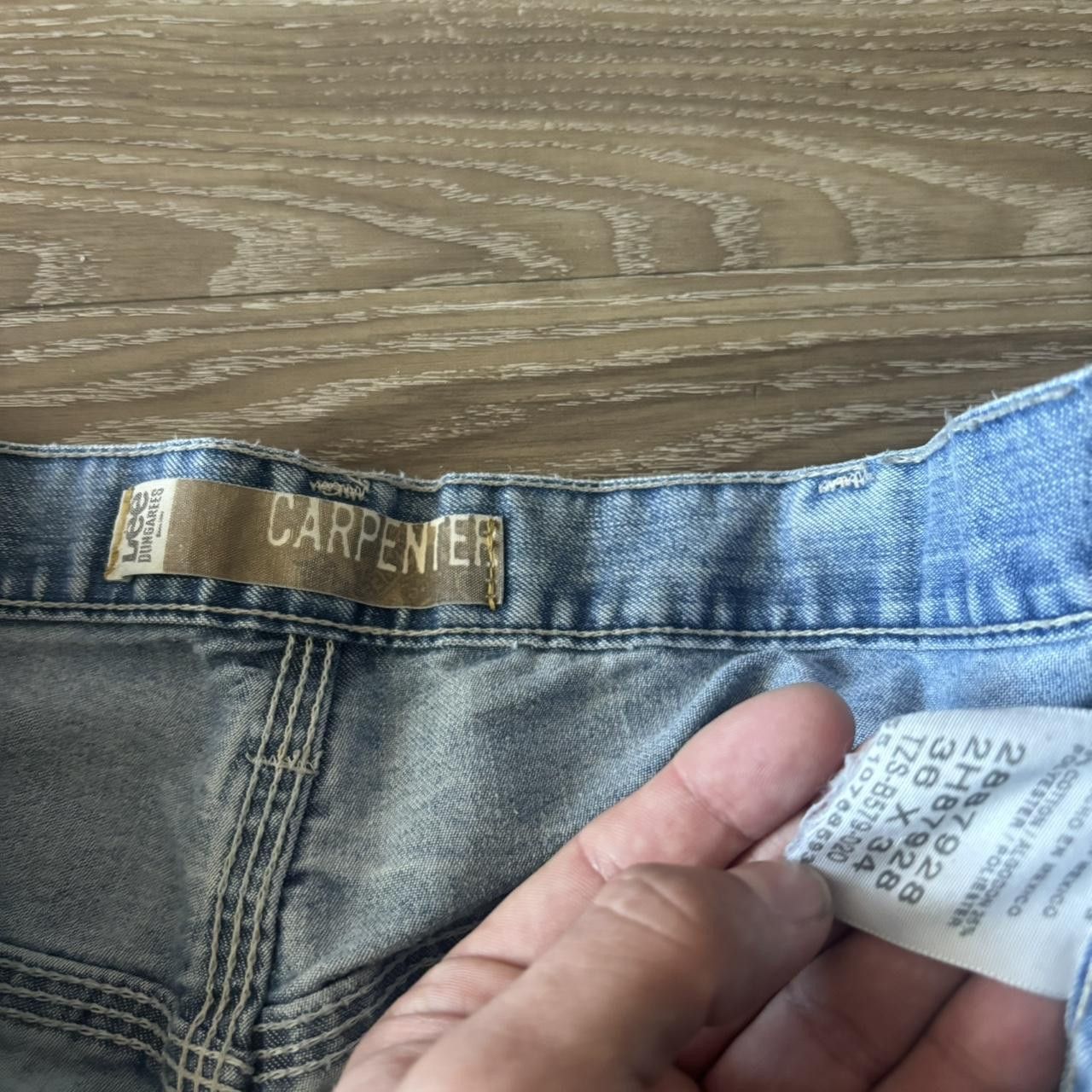 Japanese Brand Crazy Vintage Y2K/2000s Baggy Light Wash Skater Style Carpenter Denim Jeans! 36x34 Size US 36 / EU 52 - 8 Thumbnail