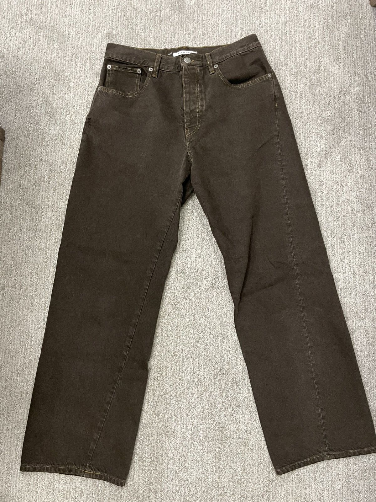Sunflower Sunflower Wide Twist Jeans in Vintage Brown | Grailed