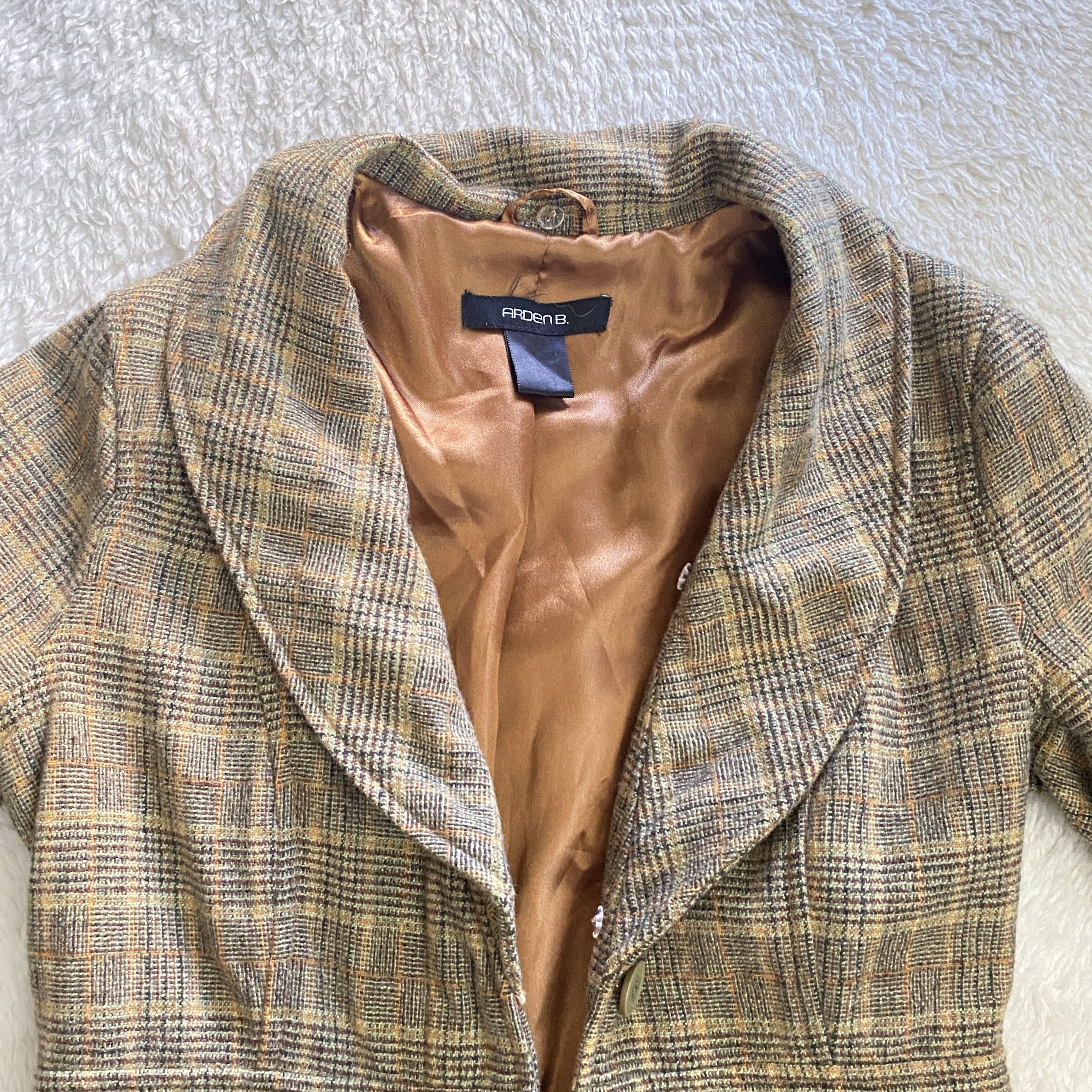 Other Arden B. Vintage Glen Check Blazer – Excellent Condition Size XS / US 0-2 / IT 36-38 - 14 Thumbnail