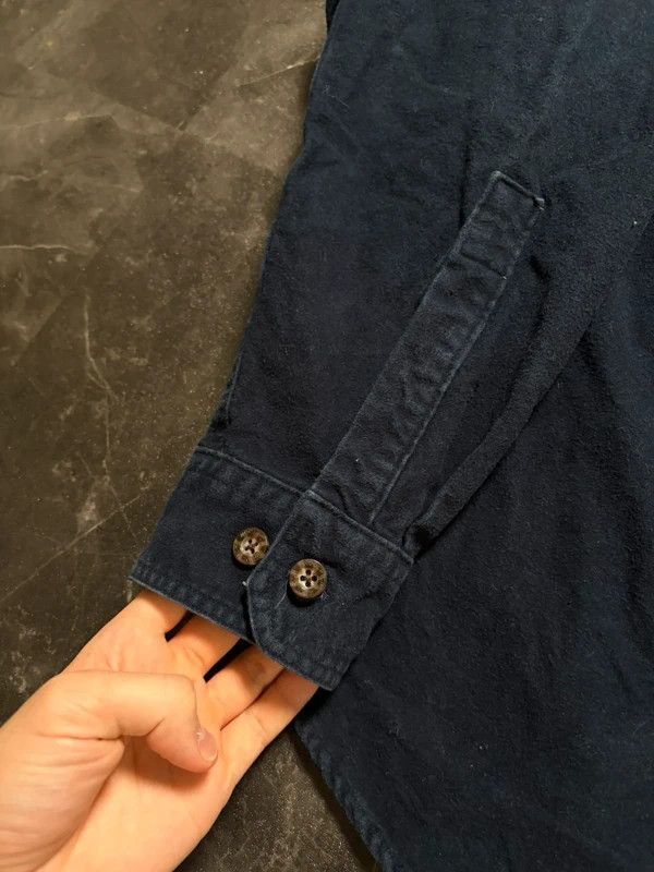 Woolrich Woolen Mills Woolrich navy overshirt vintage 90s 00s retro Size US XL / EU 56 / 4 - 4 Thumbnail