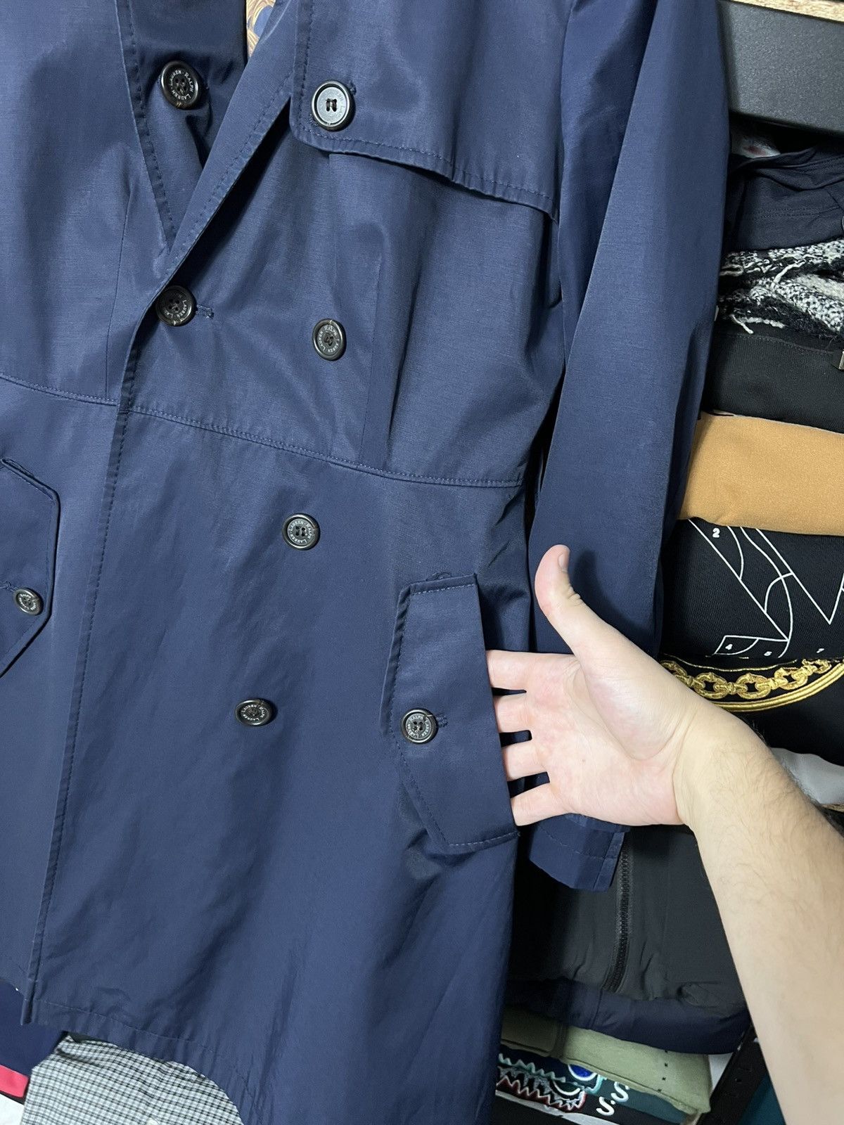 Polo Ralph Lauren 🧥 Lauren Ralph Lauren Equestrian Lined Trench Coat Navy WMNS Size S / US 4 / IT 40 - 8 Thumbnail