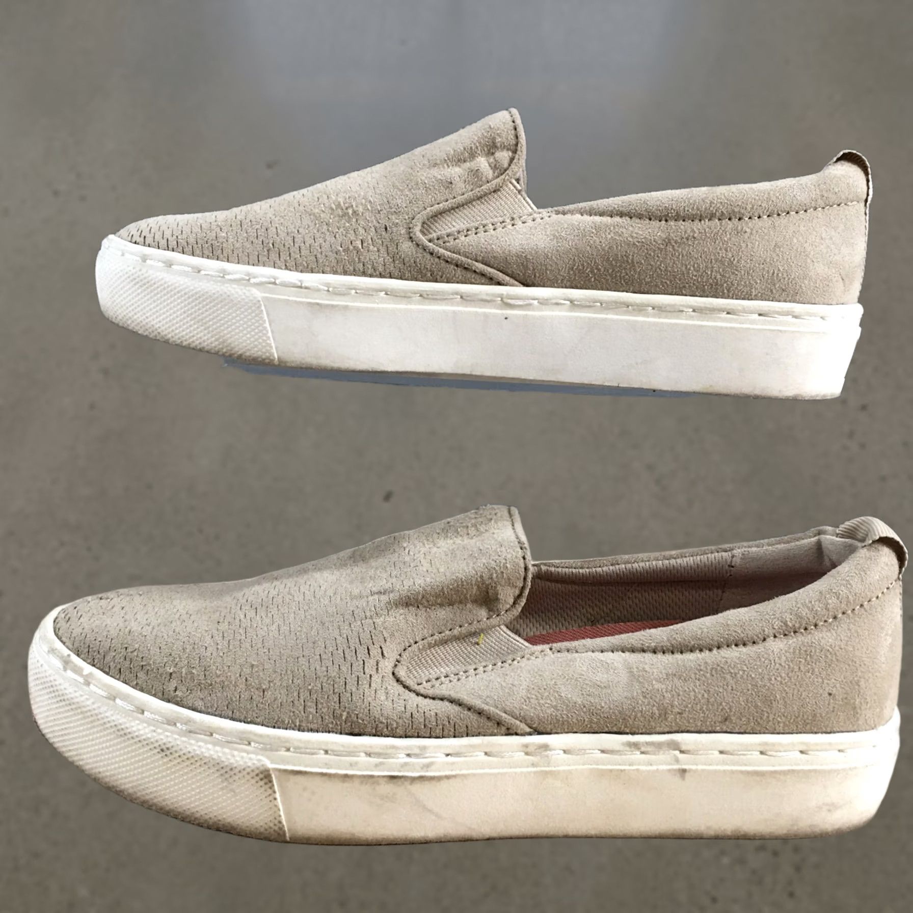 Vintage Dr. Scholl’s Slip On Loafers Womens 6 M Brown Fabric Casual Comfort Sneaker Shoes Size US 6 / IT 36 - 1 Thumbnail