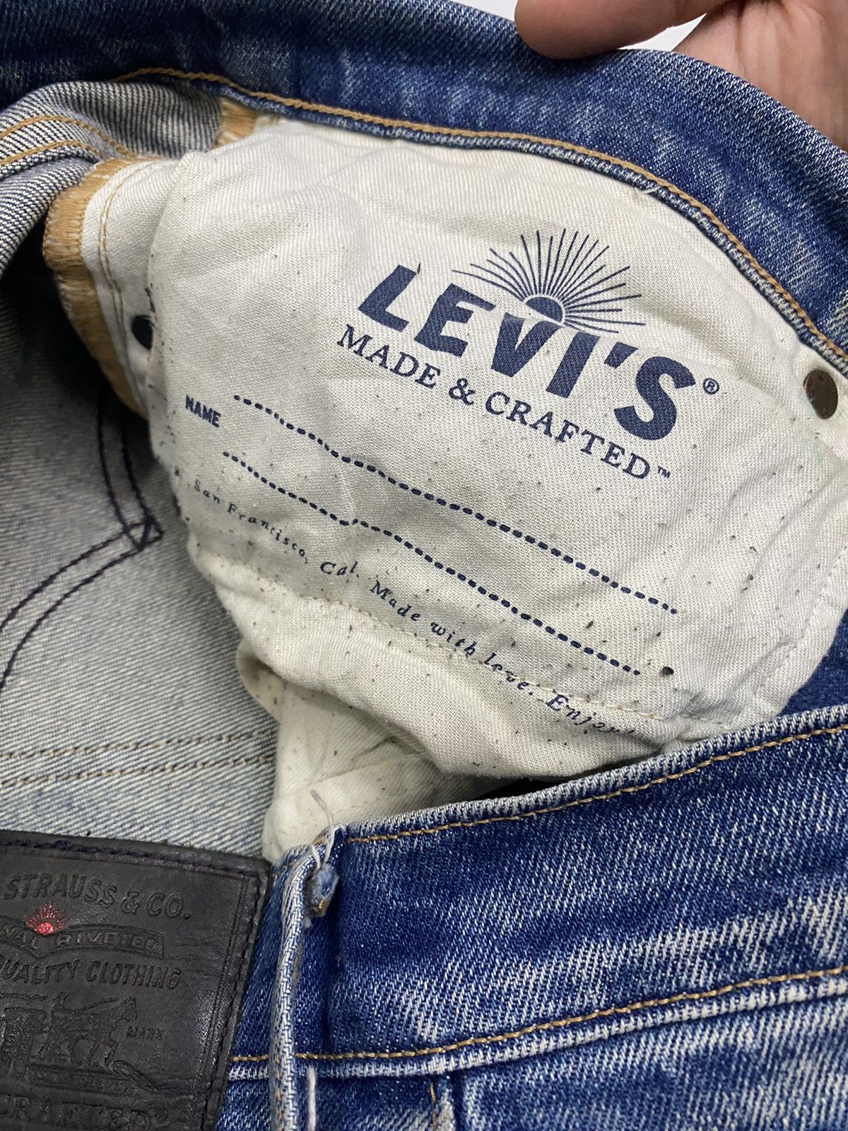 Japanese Brand × Levi's × Levi's Made & Crafted LEVIS MADE & CRAFT JAPAN MADE SELVEDGE DISTRESSED DENIM JEAN Size US 35 - 16 Thumbnail