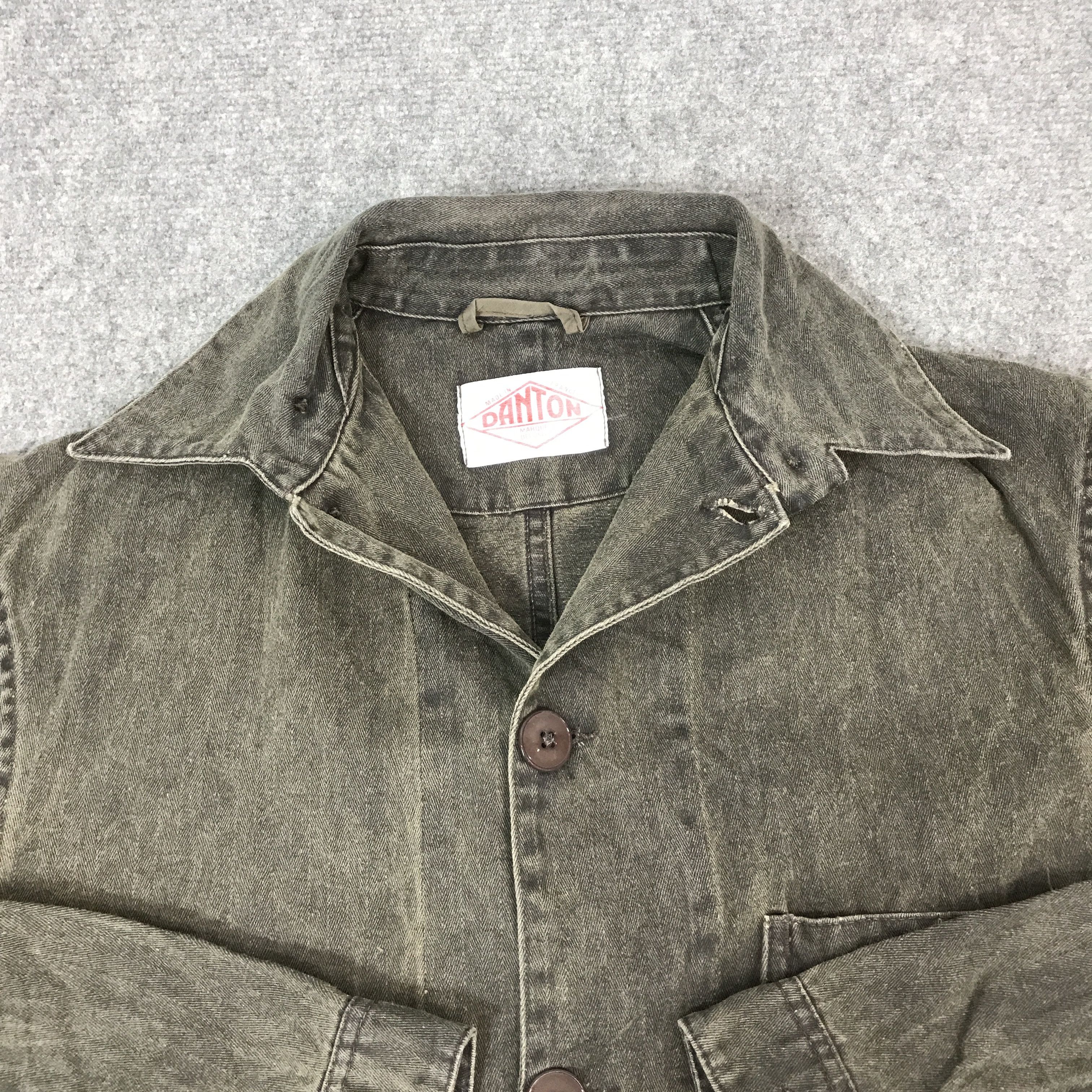 Danton DANTON BUTTON BLACK FADED JACKET Size US L / EU 52-54 / 3 - 8 Thumbnail