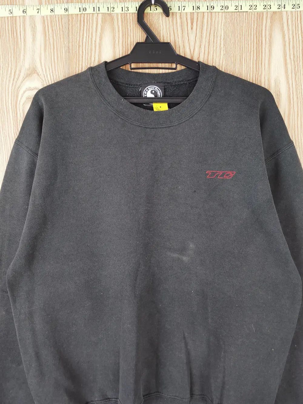 Japanese Brand T&C Surf Designs Dragon Black Faded Sweatshirts #W035 Size US M / EU 48-50 / 2 - 8 Thumbnail