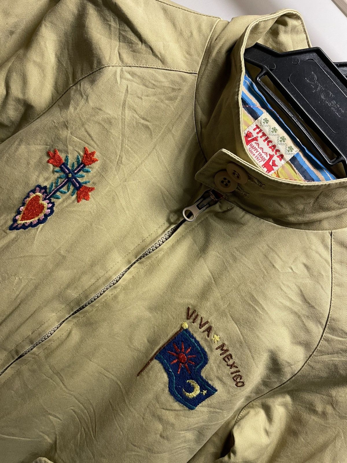 Other Navajo Titicaca Sirena Khaki Mermaid Embroidered Jacket Size M / US 6-8 / IT 42-44 - 3 Thumbnail