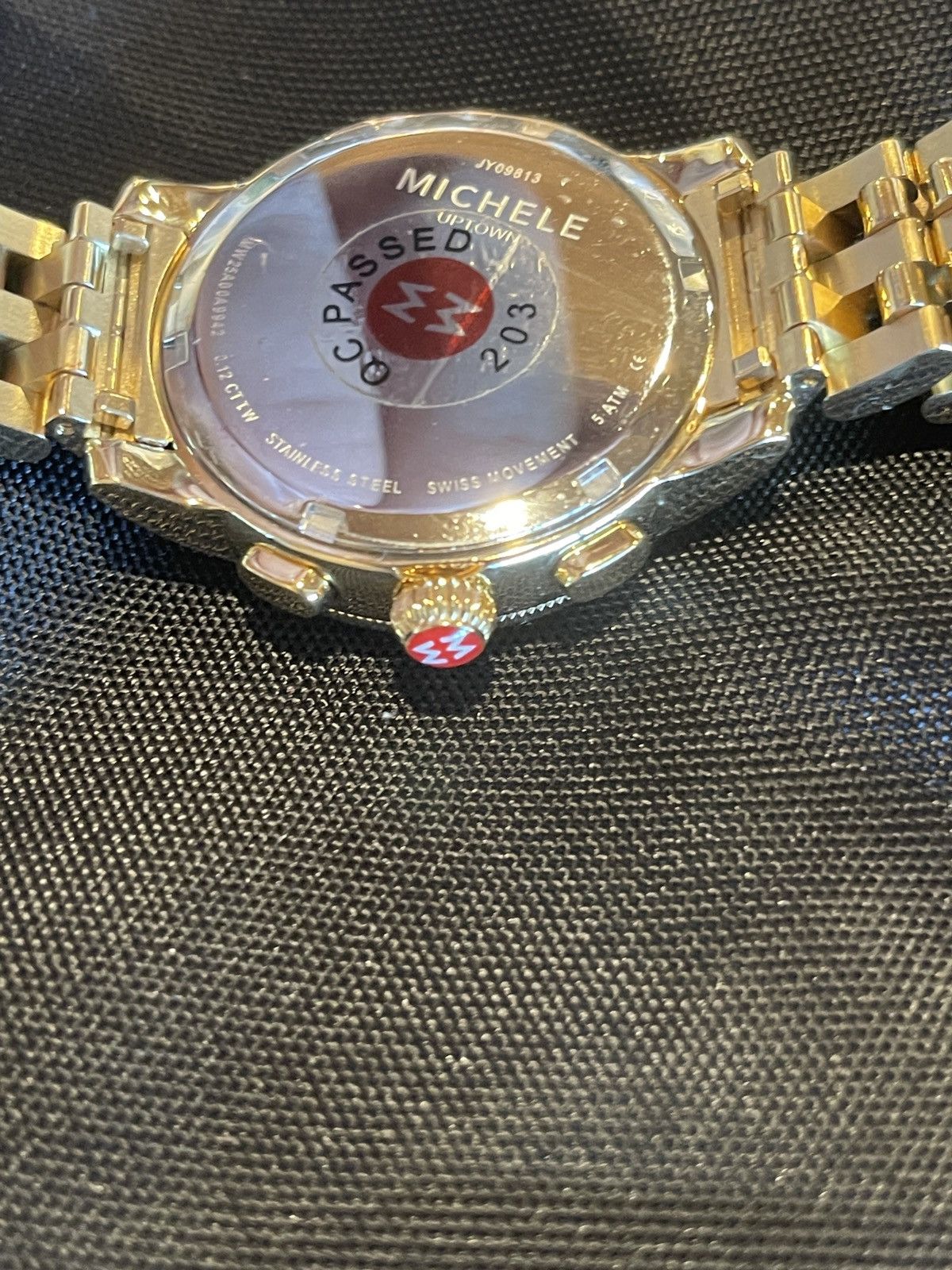 Michele Gold Watch w/ diamonds