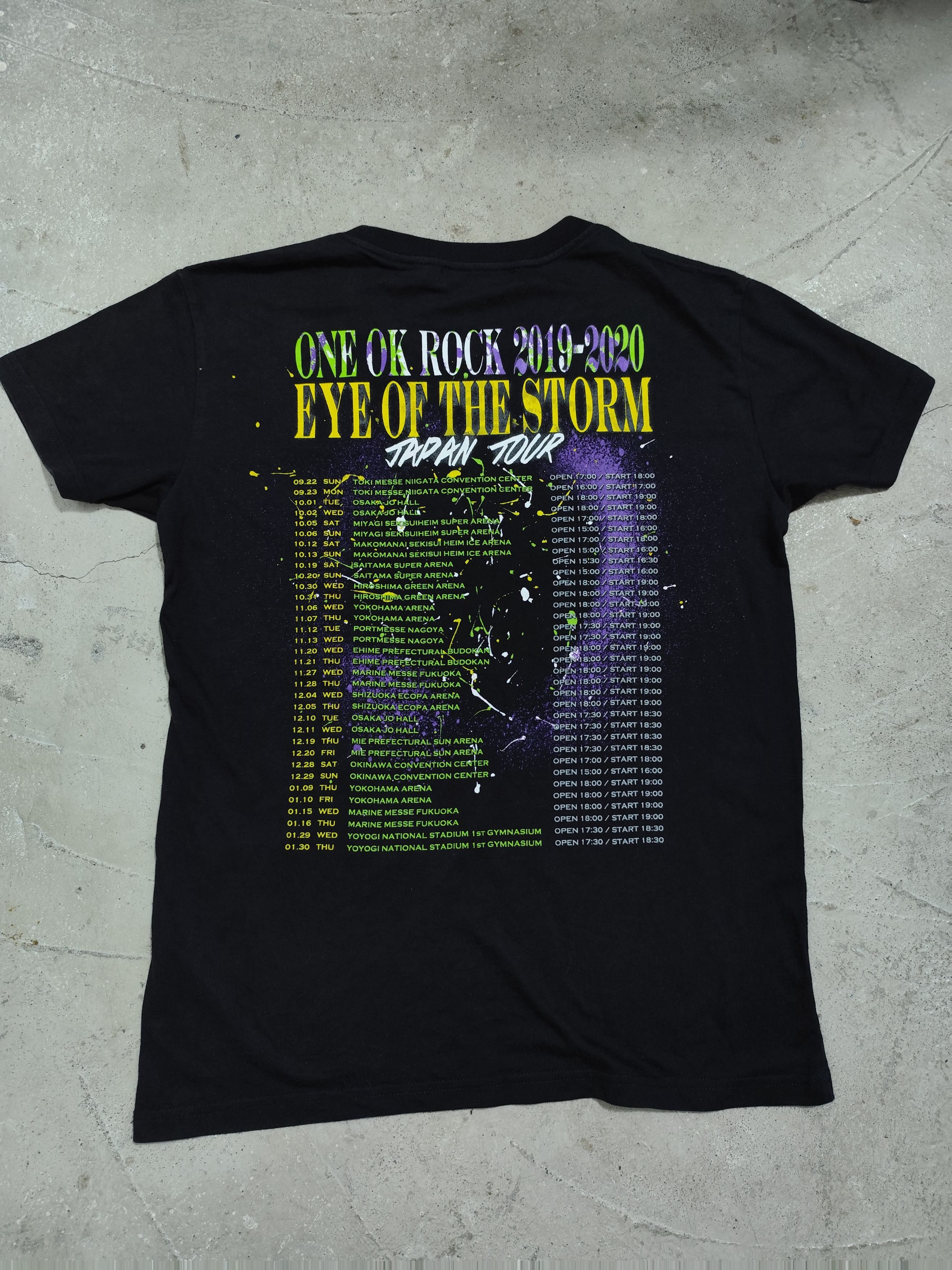 Band Tees One Ok Rock 2019-2020 Japan Tour Eye of the Storm Size US M / EU 48-50 / 2 - 6 Thumbnail