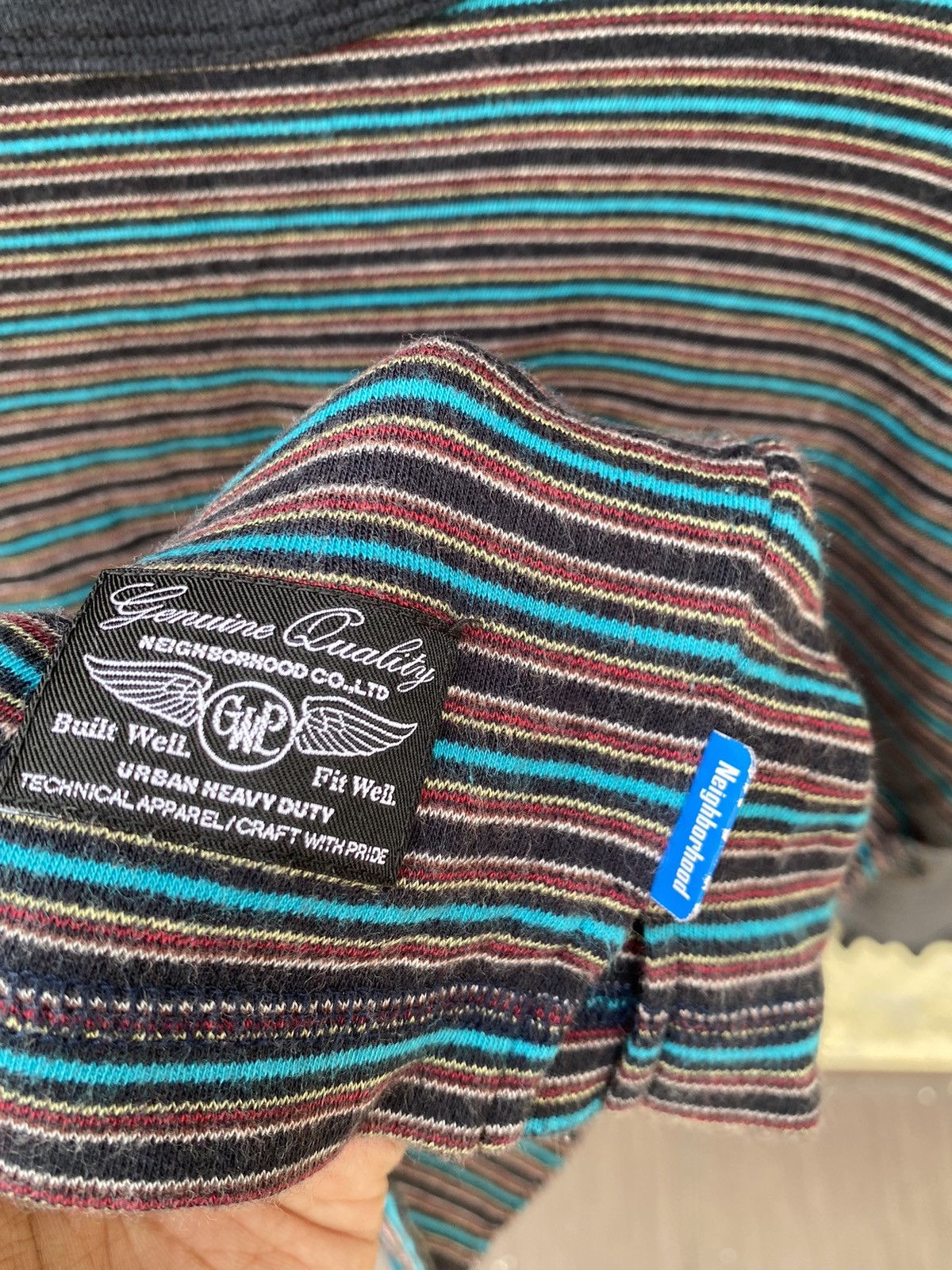 Japanese Brand striped longsleeve Size US L / EU 52-54 / 3 - 6 Thumbnail