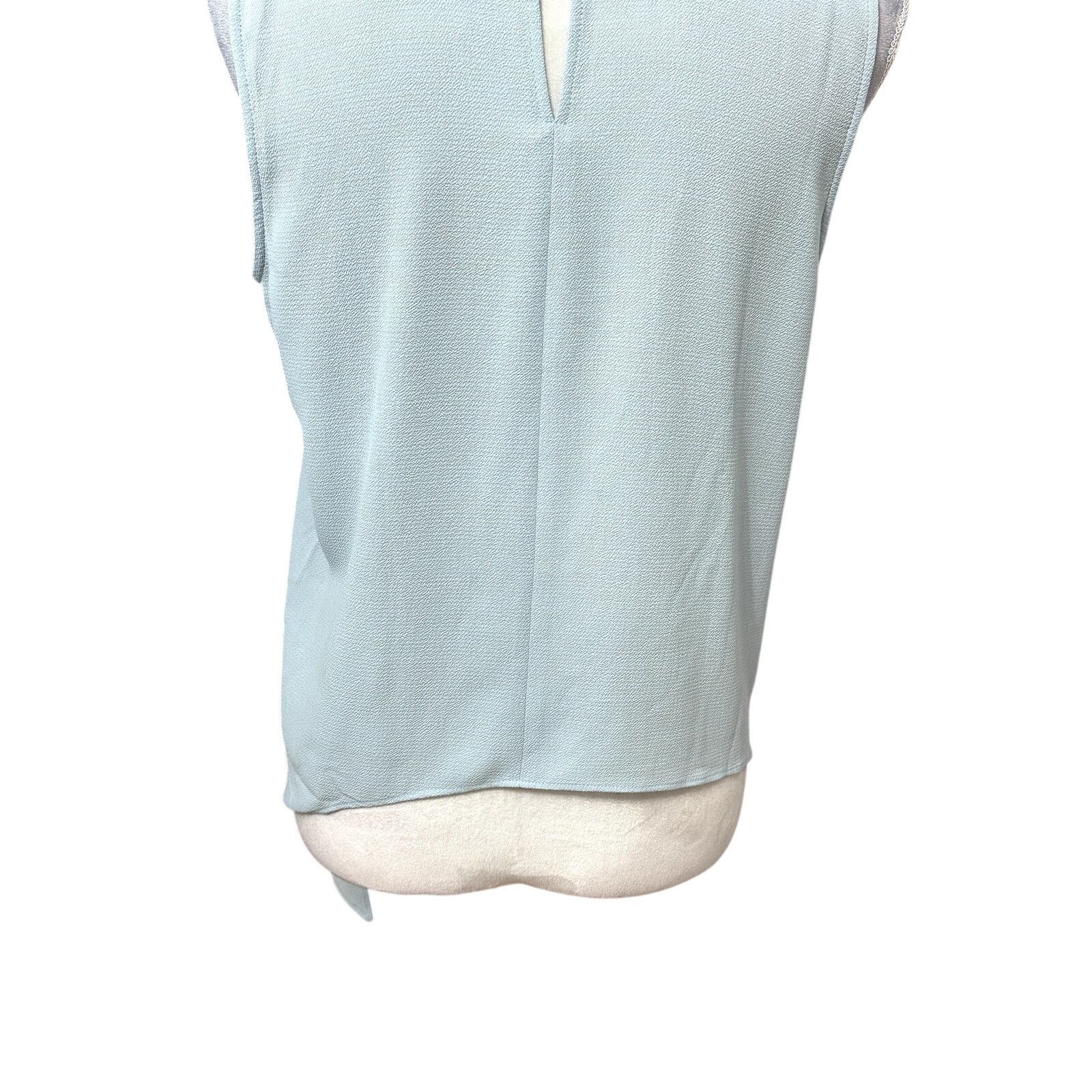 Vince Camuto Vince Camuto Blouse Scoop Neck Keyhole Back Blue Women's S Size S / US 4 / IT 40 - 7 Thumbnail